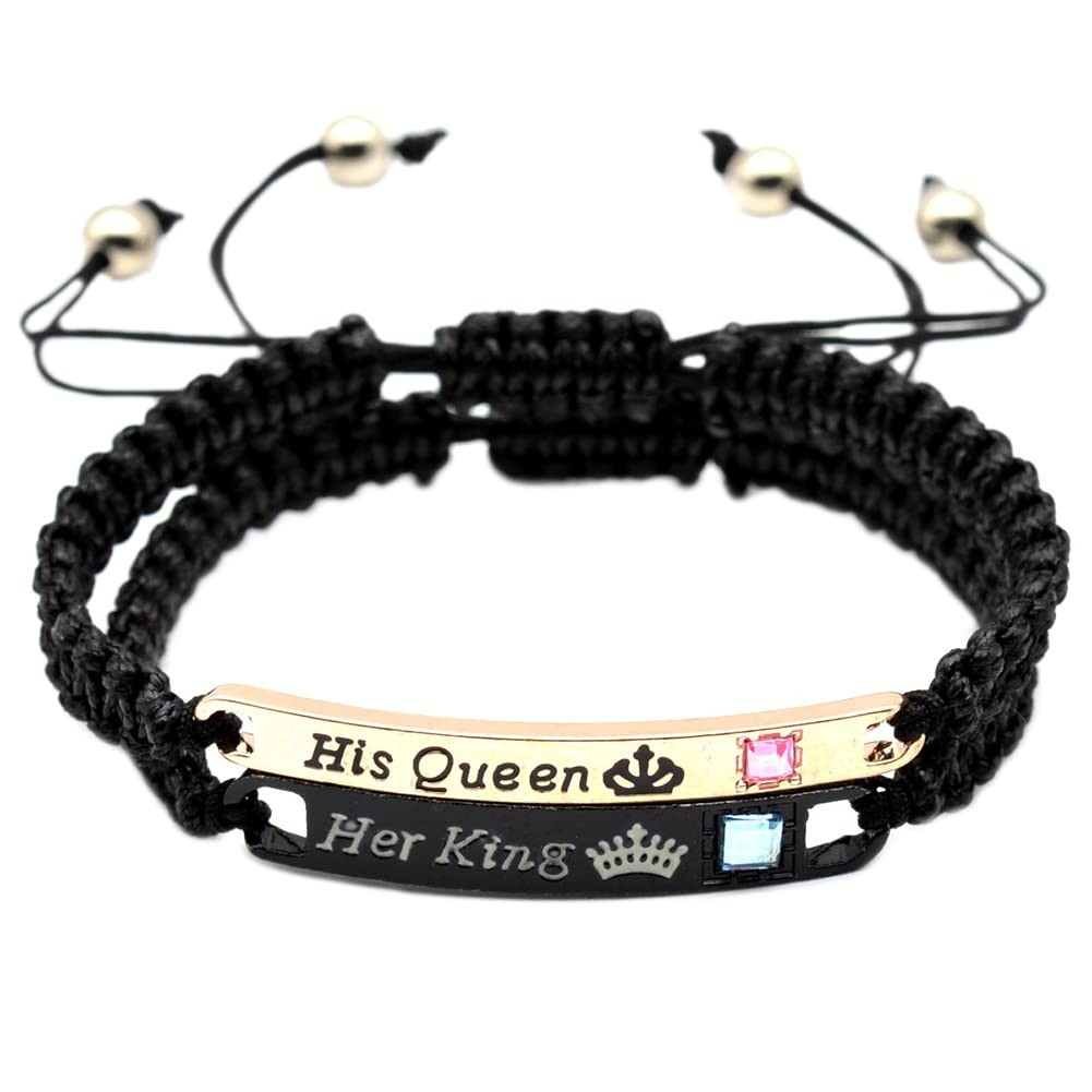 Pulseras para parejas: Su Reina, Su Rey, Pulseras a juego para parejas