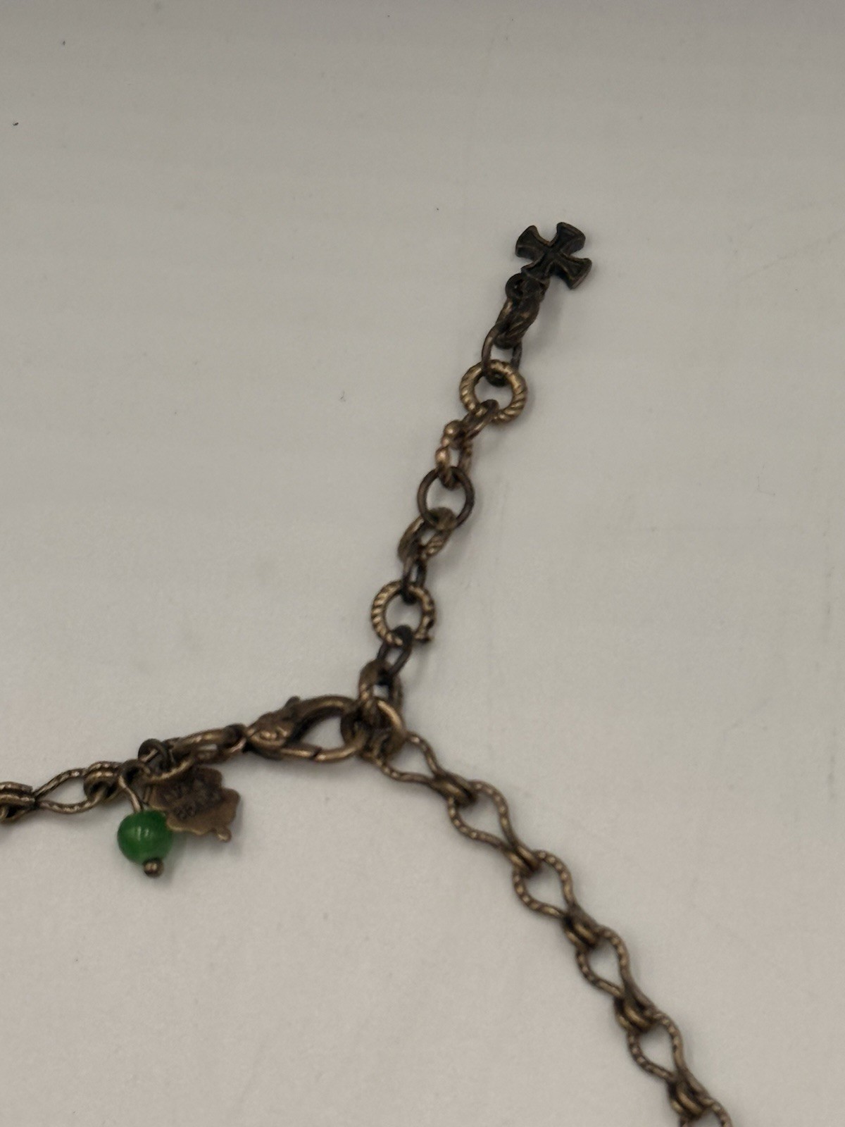 Lucky Brand Bronze Tone Black Rose Statement Necklace Floral Gothic Boho