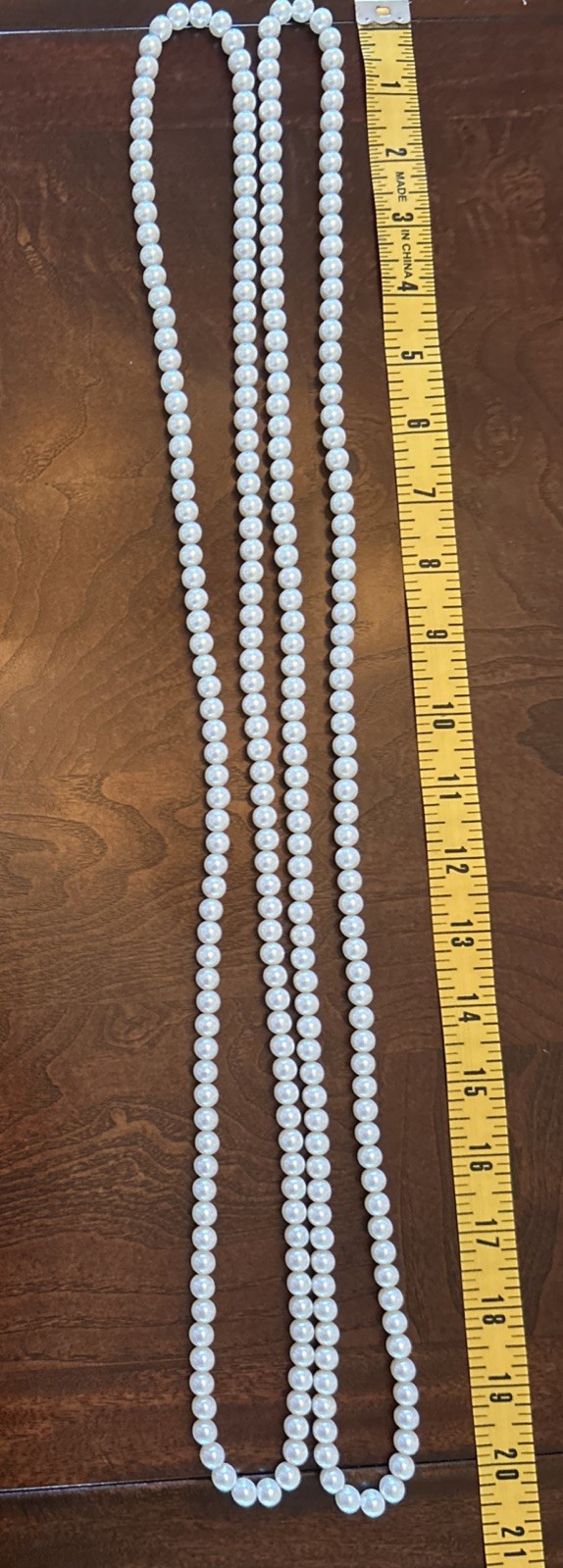 Necklaces TWO 18” Quality Faux Glass Pearl Beads. Very Good Color. Just Classic