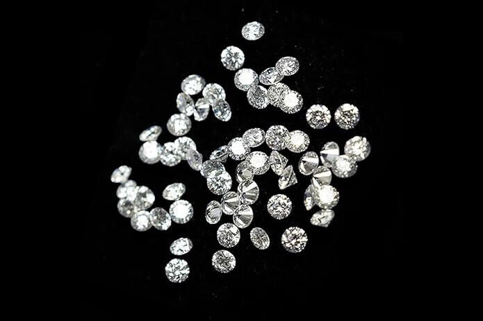 0.20 Ct Round CVD 1.3mm Loose Diamond (Color-G-H Clarity-VS-SI) Lot Of 20 Pcs