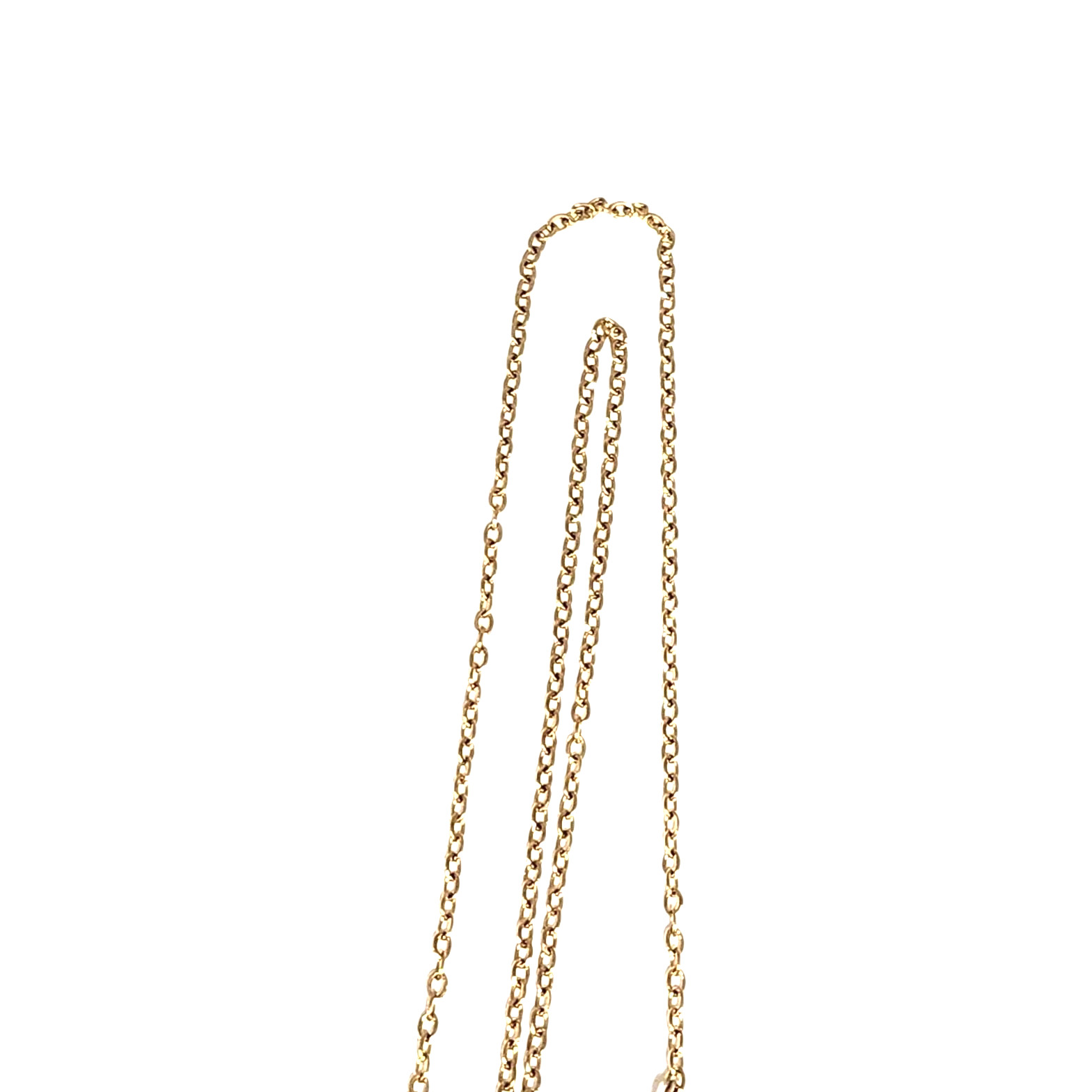 Dainty Cursive Letter J Initial Gold Tone Charm Pendant Necklace 17″ Name Cable