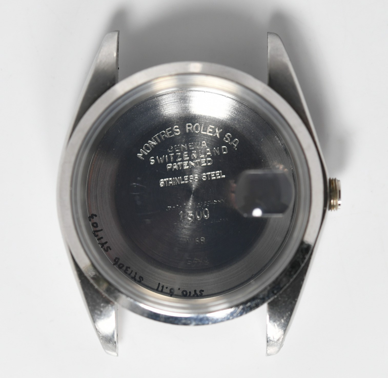 Genuine Rolex 1500 Complete Case Caseback Bezel Tube 1968 1.99 Million Serial