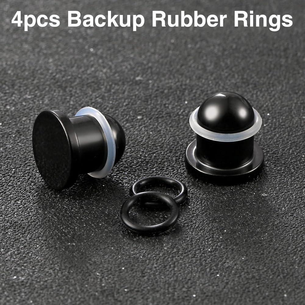 18g-00g 0.5mm Increments Stainless Steel Ear Stretching Kit, 11mm-16mm Dead S…