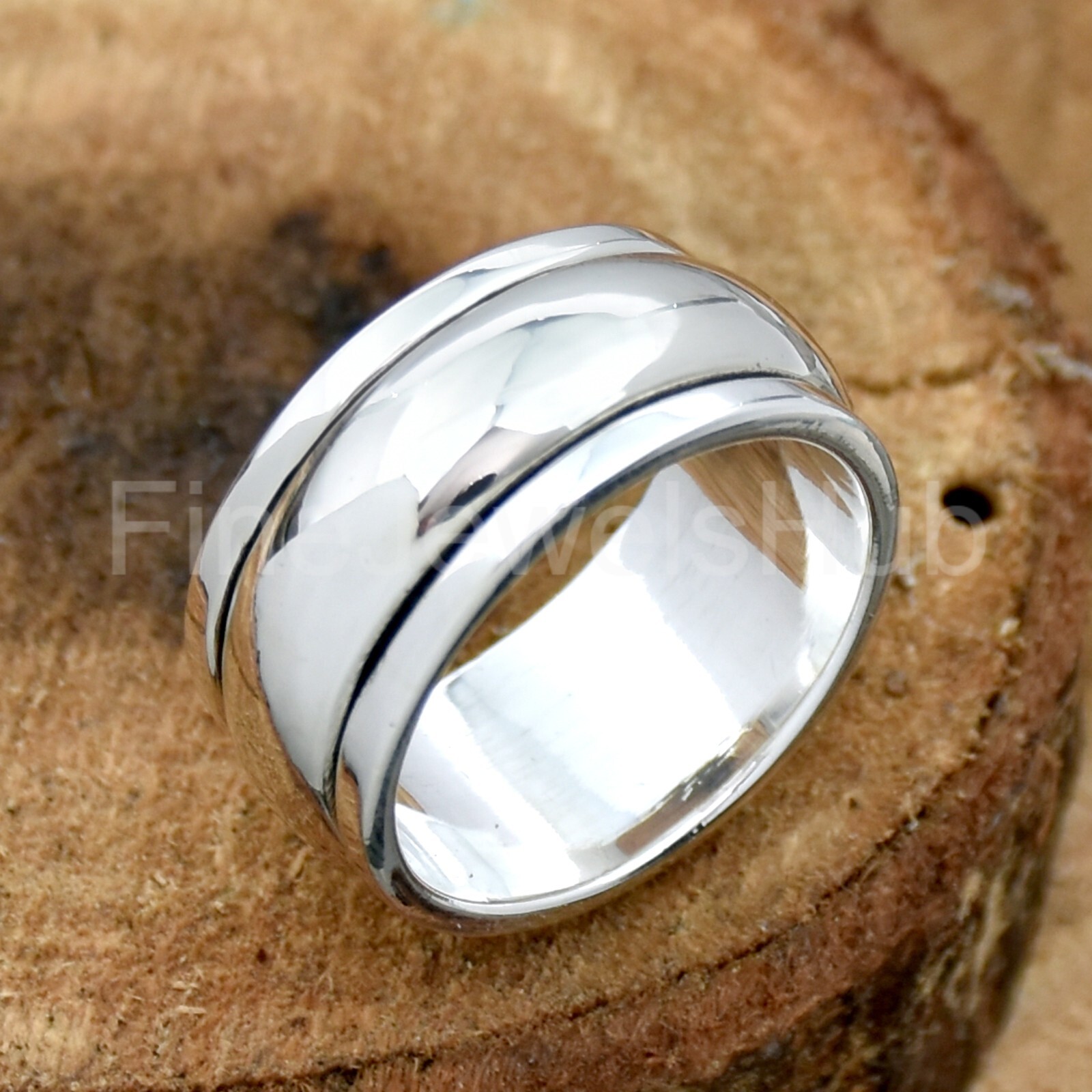 Spinner Ring 925 Sterling Silver Ring Dome Band Ring Handmade Silver Ring Thumb