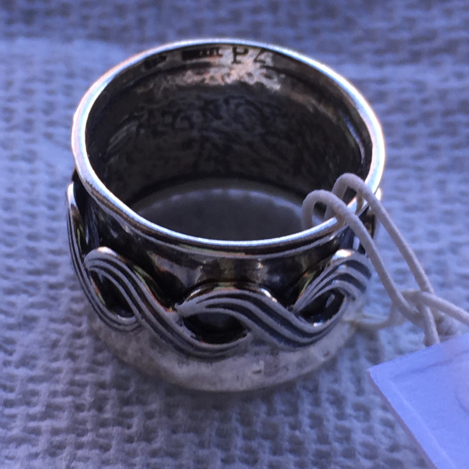 NWOT OR PAZ STERLING SILVER 925 INFINITY DESIGN SPINNER RING SZ 7 MADE ISRAEL PZ