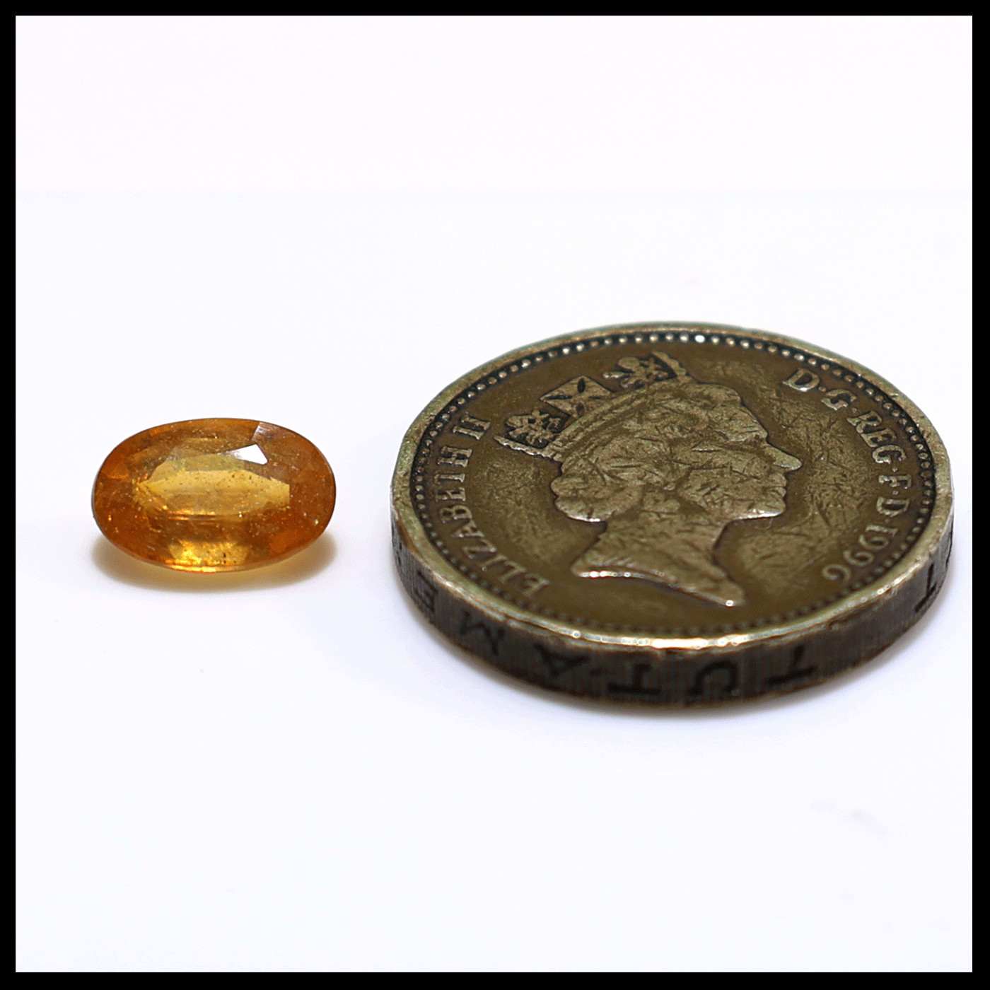 2.45 CT Natural Bangkok Sapphire ( Diffused ) 9mmx6mm Oval Faceted Cut Gemstone