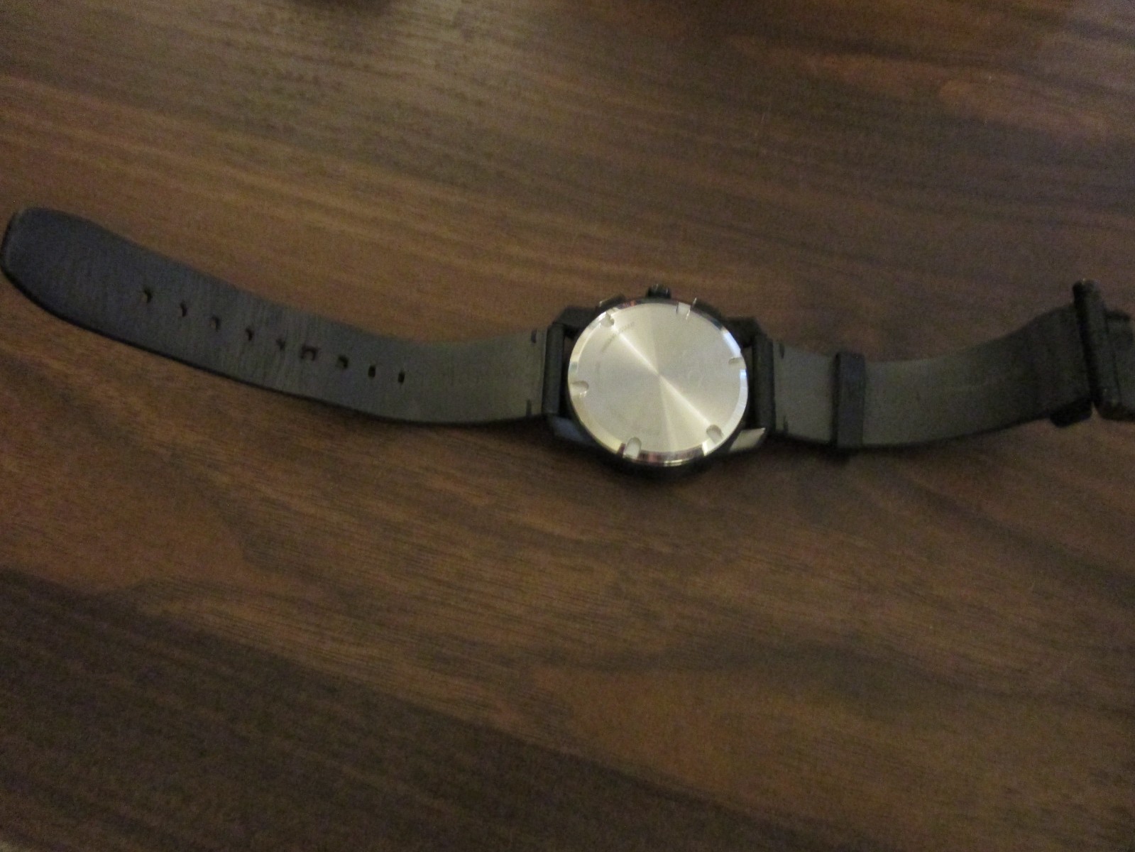 movado bold black and bronze face mb .01.1.29.1945 genuine leather band