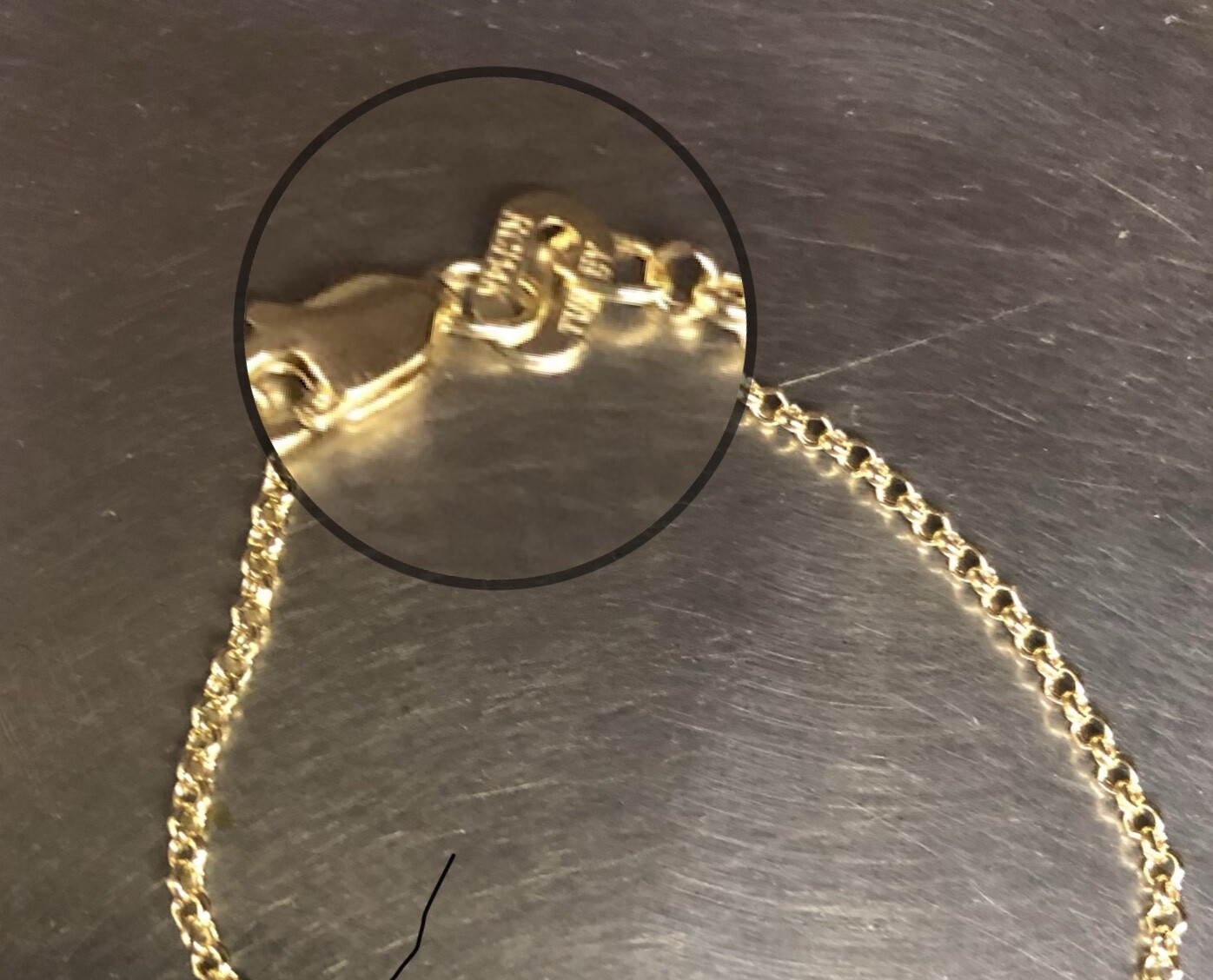 14k Yellow Gold 7″ Round Cable ROLO Link Pendant Chain/Bracelet 2.3mm 1.4 gram