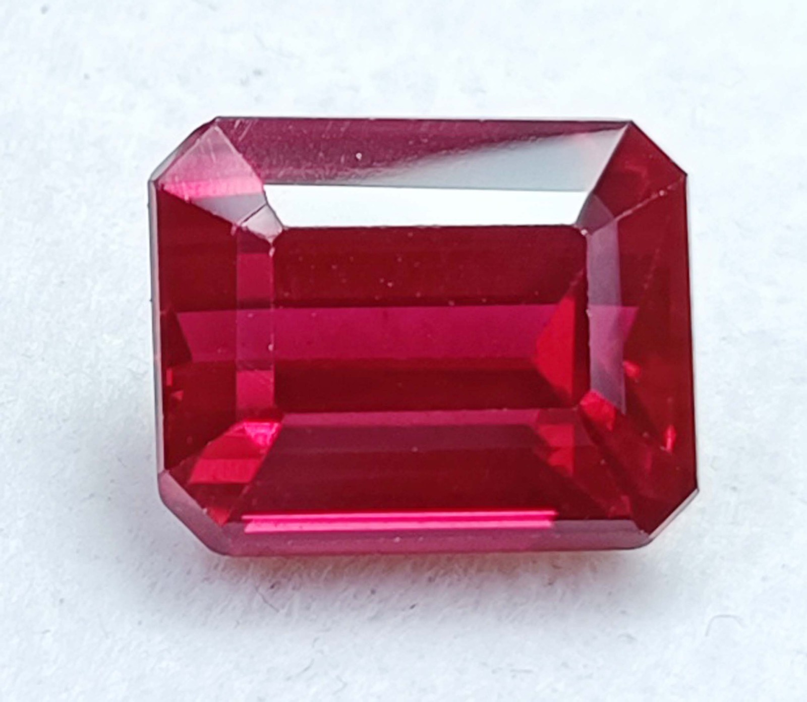 IGL Certified Natural 22.90Carat Amazing Red Ruby Emerald Cut Loose Gemstone5SDG