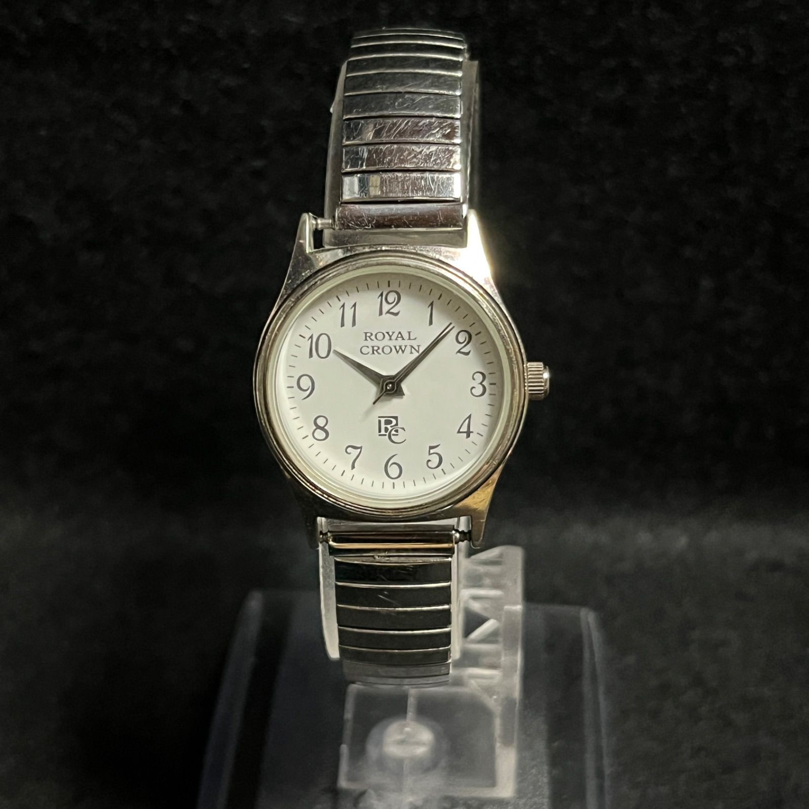 Working ROYAL CROWN Quartz Silver Watch Confirmed Working