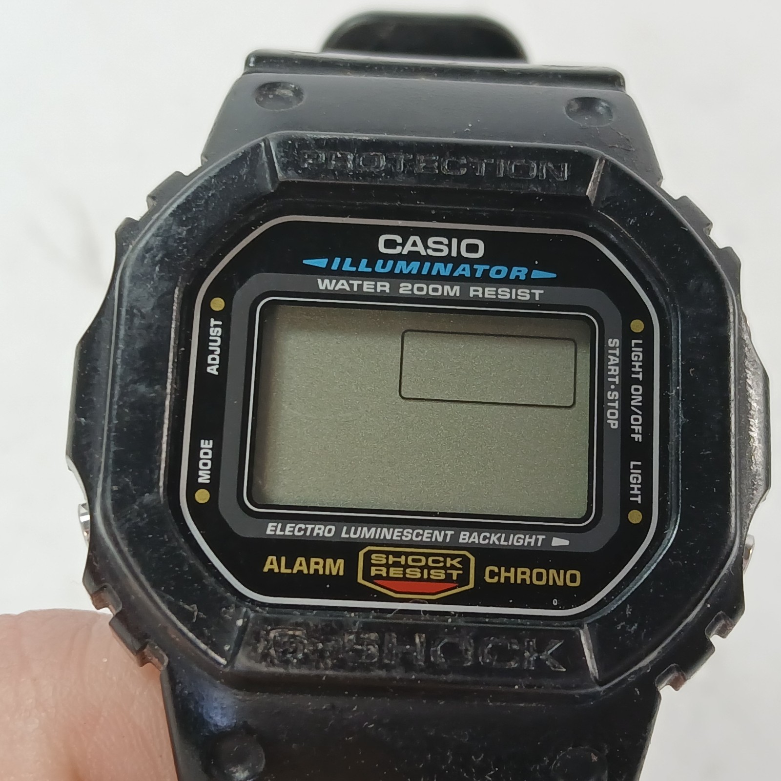 Casio G-Shock Watch Men Digital 44mm Backlight 3229 DW-5600E NEEDS BATTERY