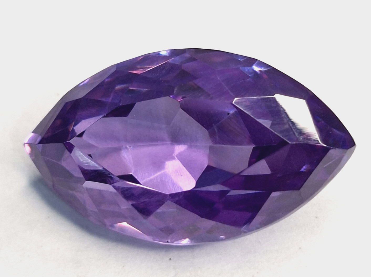 VVS Purple Zircon Marquise Cut 58-60 Ct Natural Loose Certified Gemstone RK856