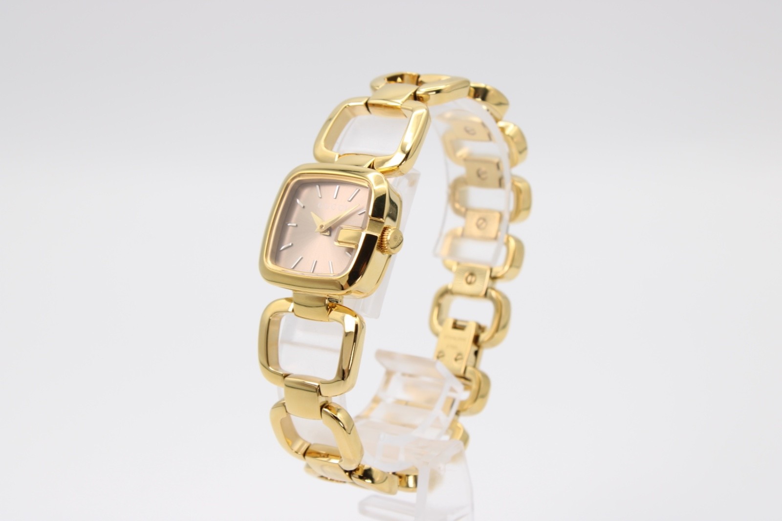 GUCCI YA125511 G- Brown Sunbrushed Dial Ladies Watch 24mmx22.5mm