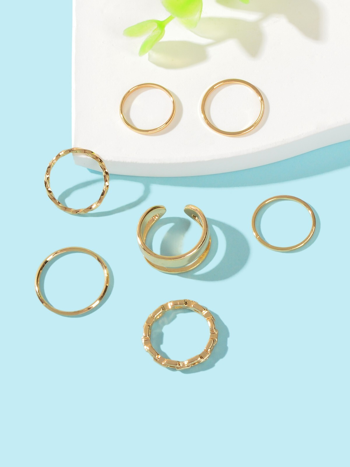 7pcs Assorted Rings Set Variety Pack Diverse Selection Combo Every Occasion Mood