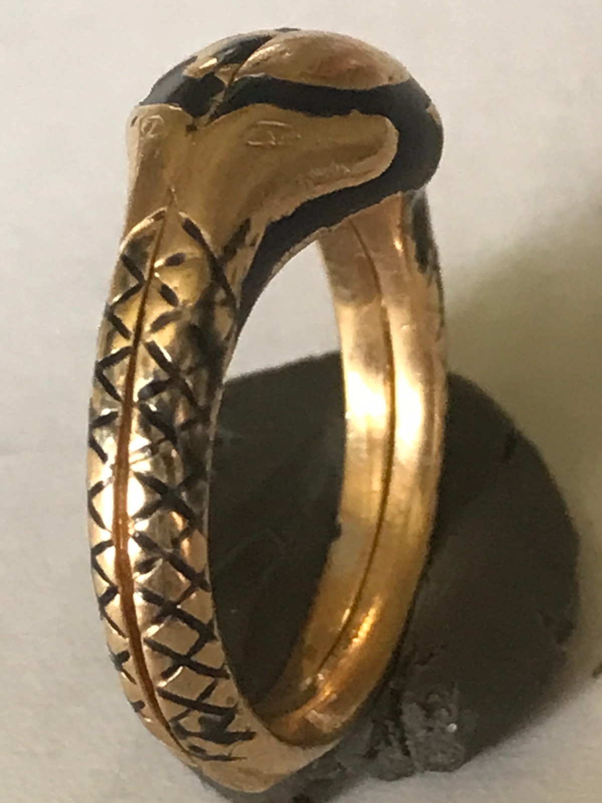 Women’s Memento Mori Silver Poison Ring With Enamel Gold Plated