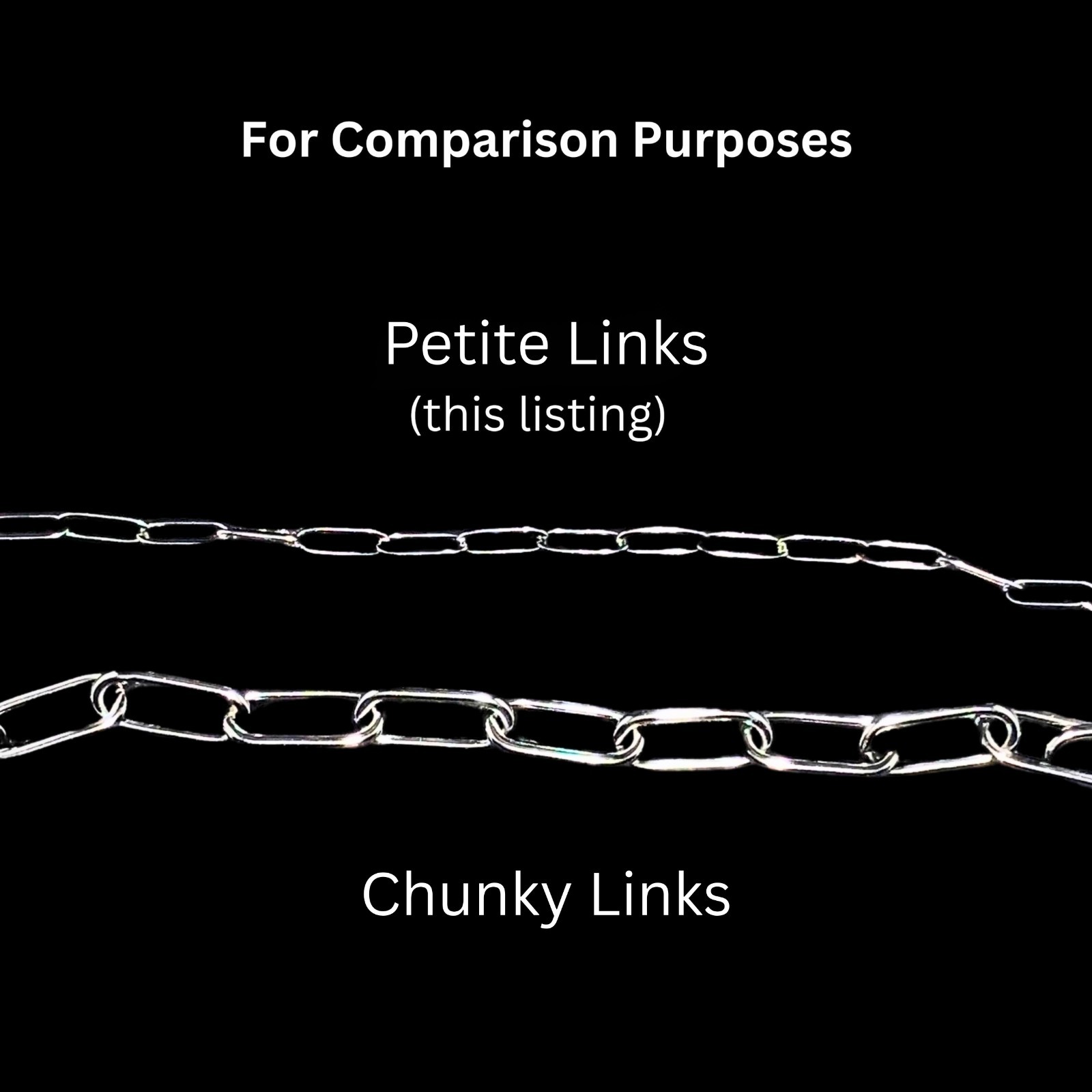 Petite Paper Clip Chain Necklace – Surgical Steel – Layering – Stackable