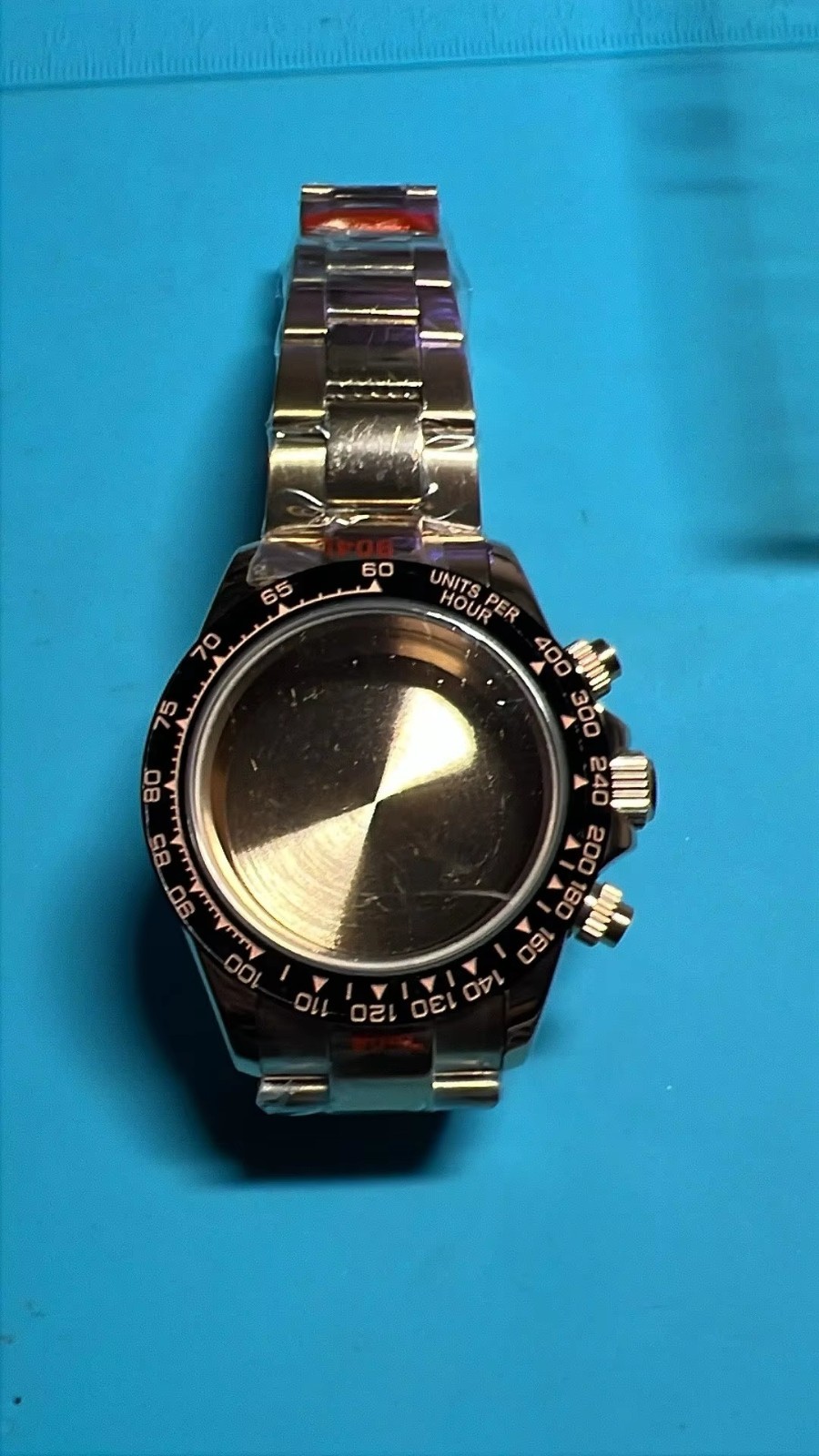 39.7mm Watch Case Men Metal VK63 VK64 Movement 20mm Strap Accessories