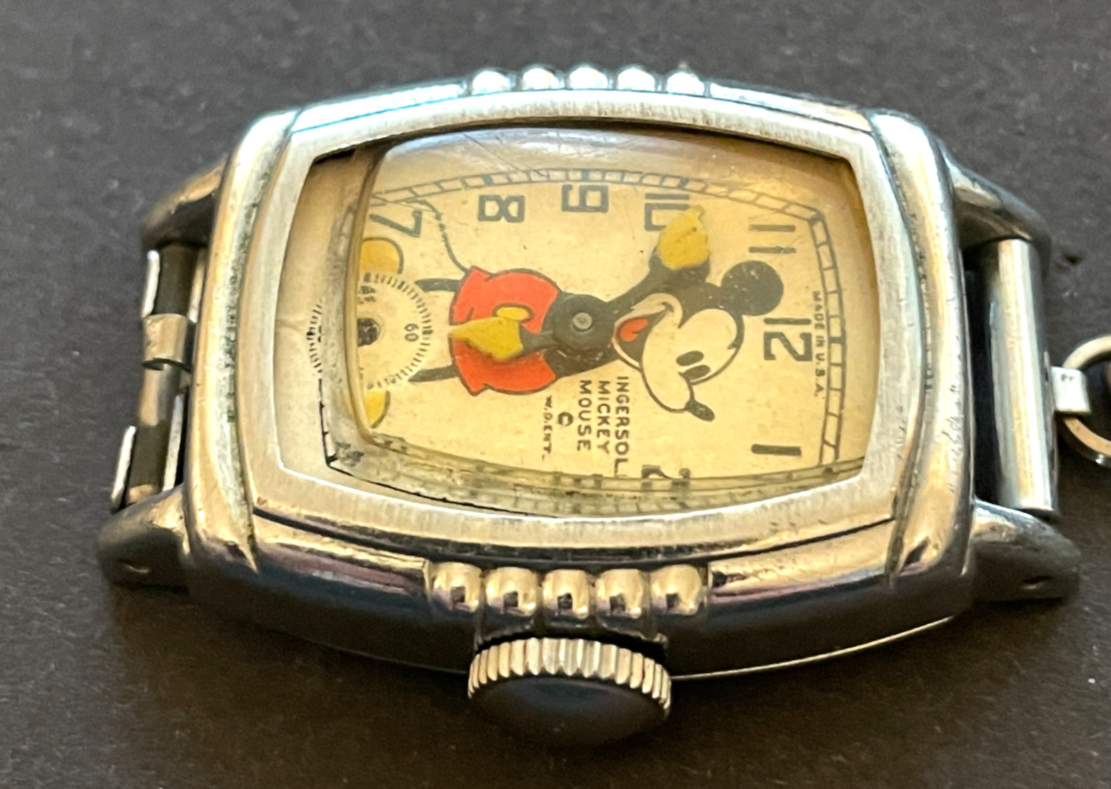 Vintage 1930’s Ingersoll Mickey Mouse Watch Parts/Repair Mechanical USA