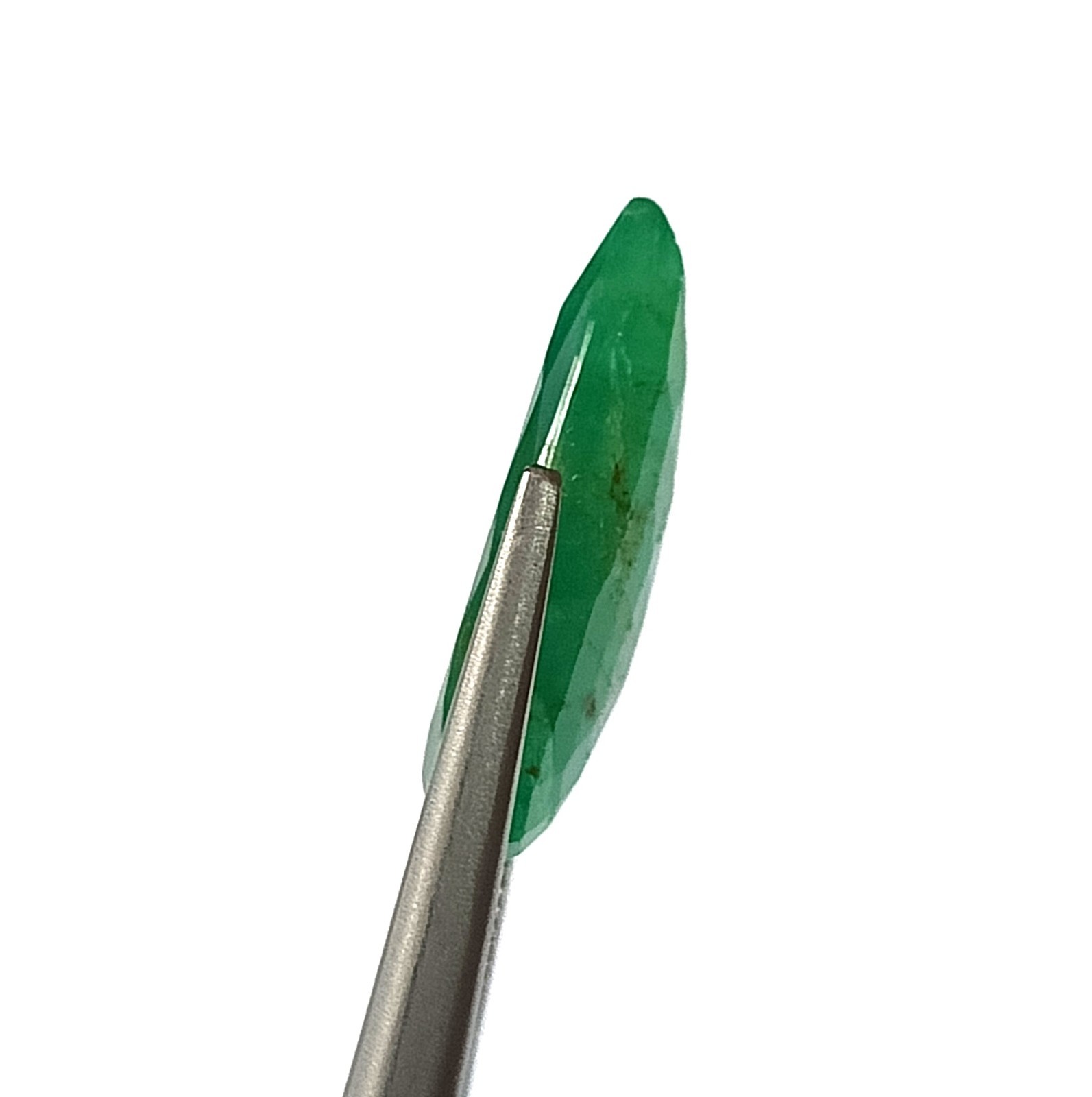 13.45 Carat Pear Shape Natural Zambian Green Emerald Faceted Gemstone 13.3X25 MM
