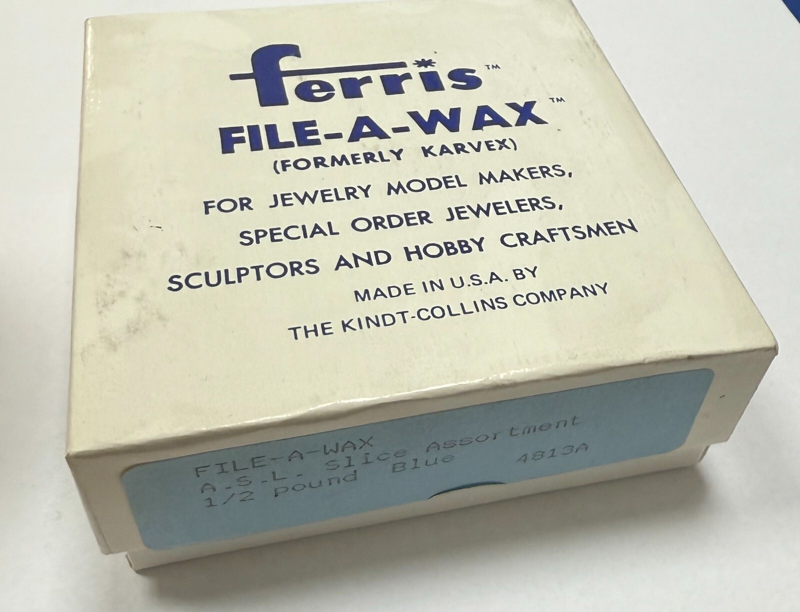 FERRIS FILE-A-WAX A.S.L SLICE ASSORTMENT BLUE 1/2 LB