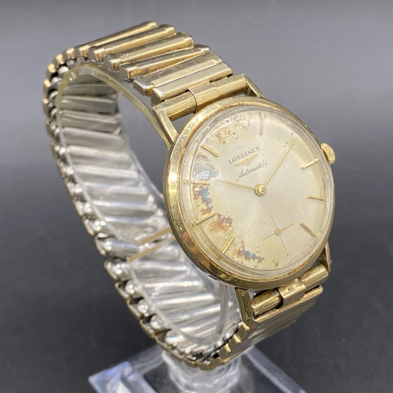 Longines 350 Admiral 1200 Swiss 17 Jewels Automatic 10K Gold Filled Ross Watch
