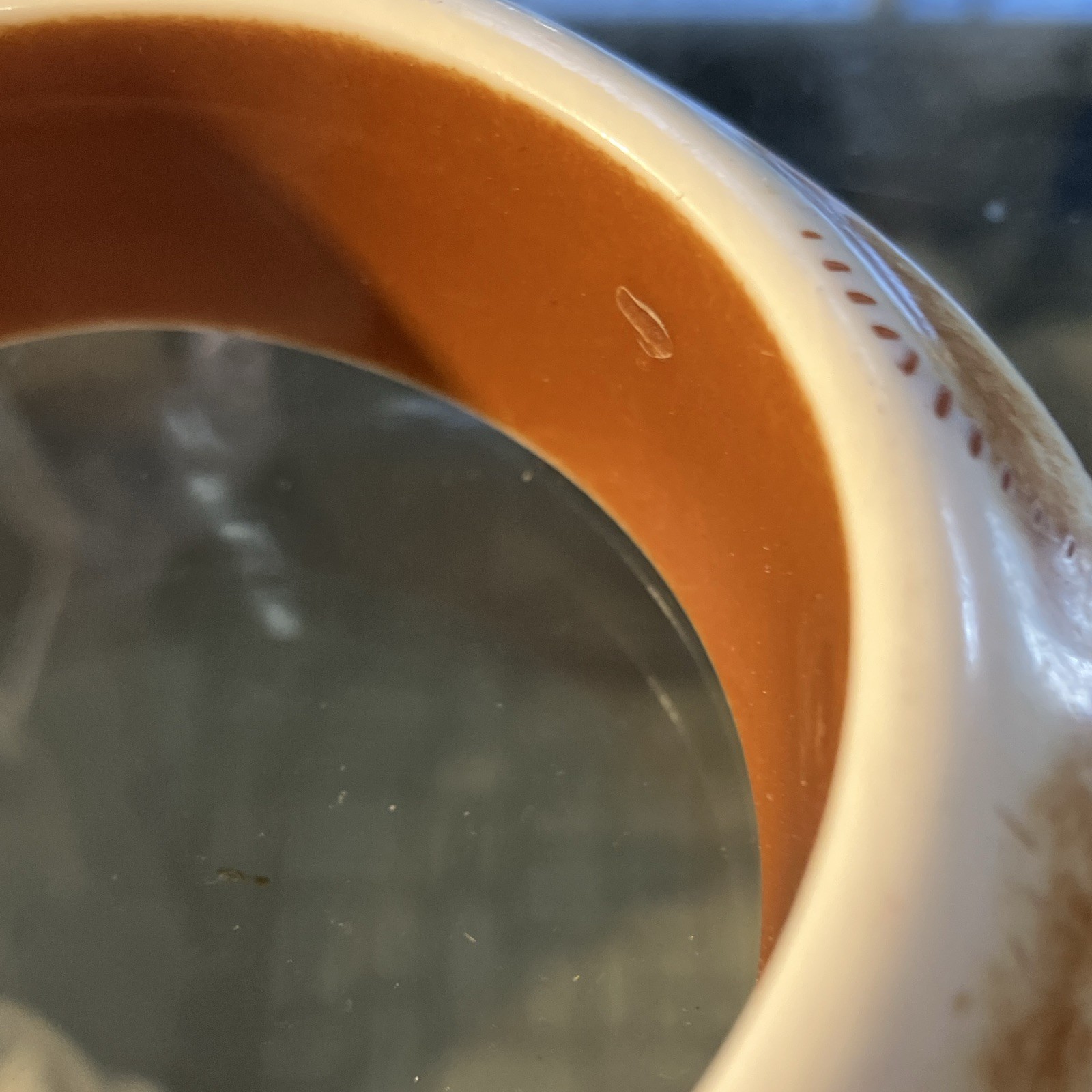 Ivory & Brown Round Bangle Cream.