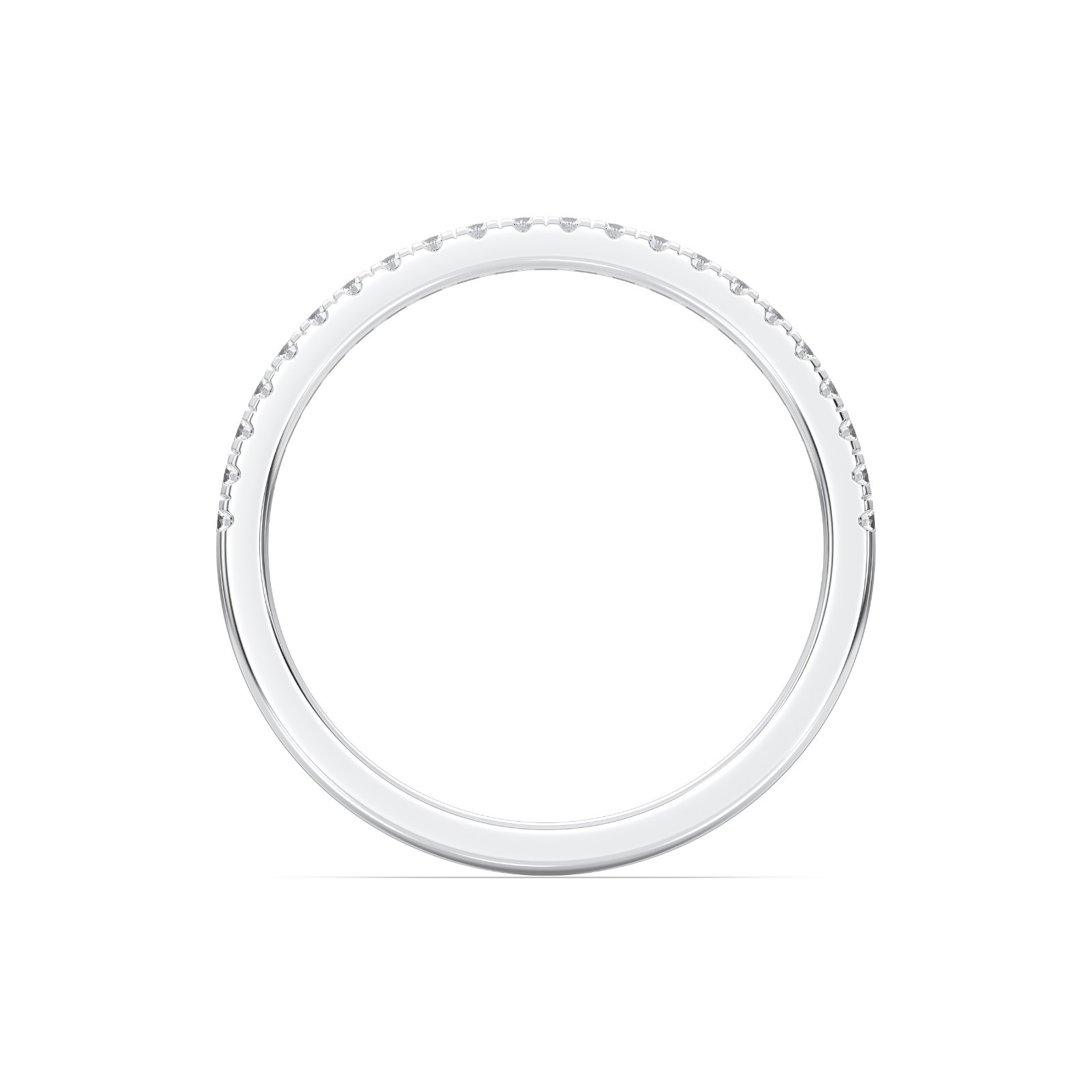 Ananta Jewels 0.20Ct Round Lab Grown Diamond Wedding Band 14K Solid Gold Women’s