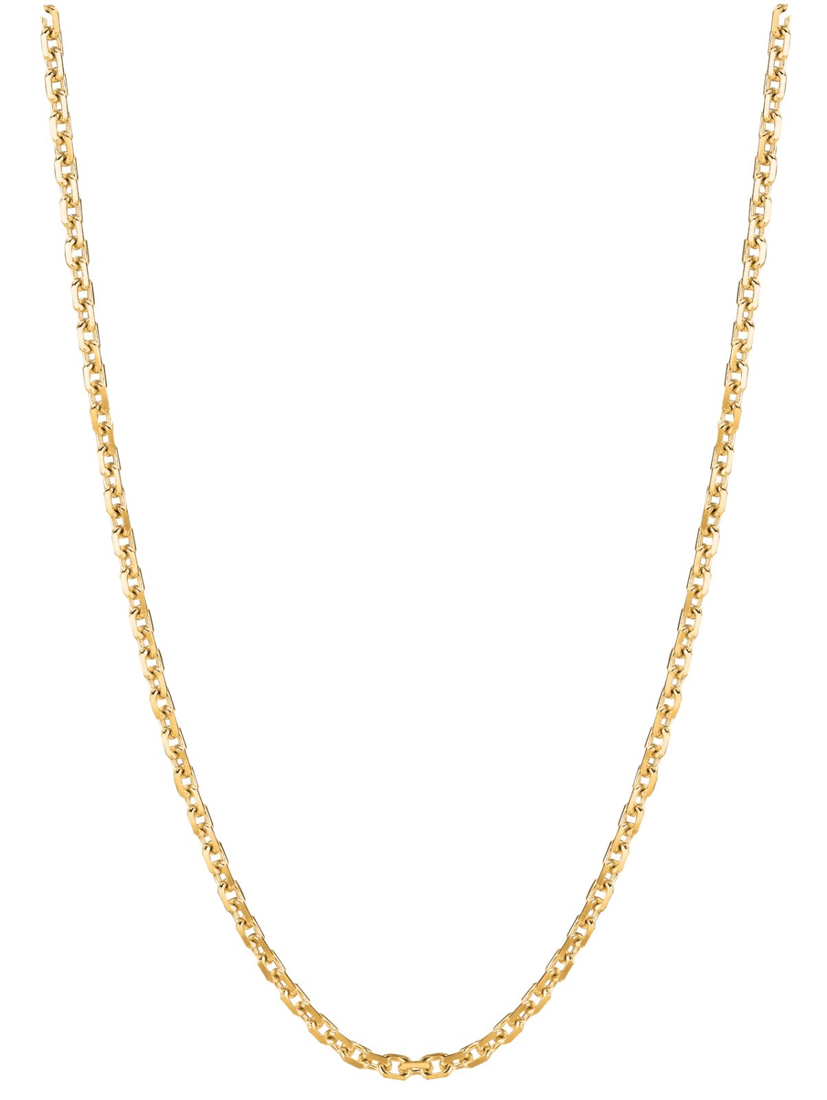 14k Yellow Gold 18″ Solid Cable Link Pendant Chain/Necklace 1.4 mm 2.3 grams