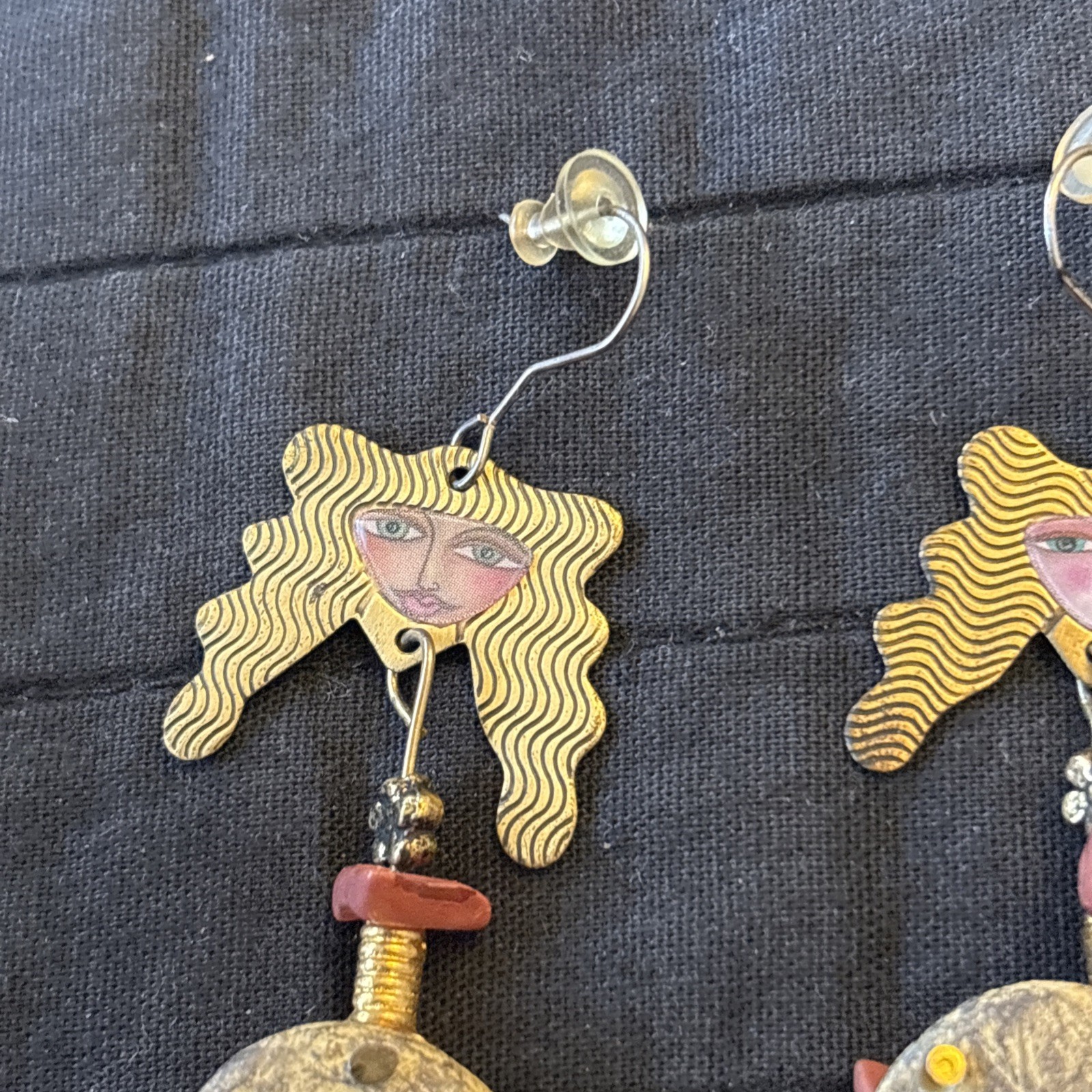 Kimberly Willcox for Silvestri Earrings Pierced Artisan. EUC