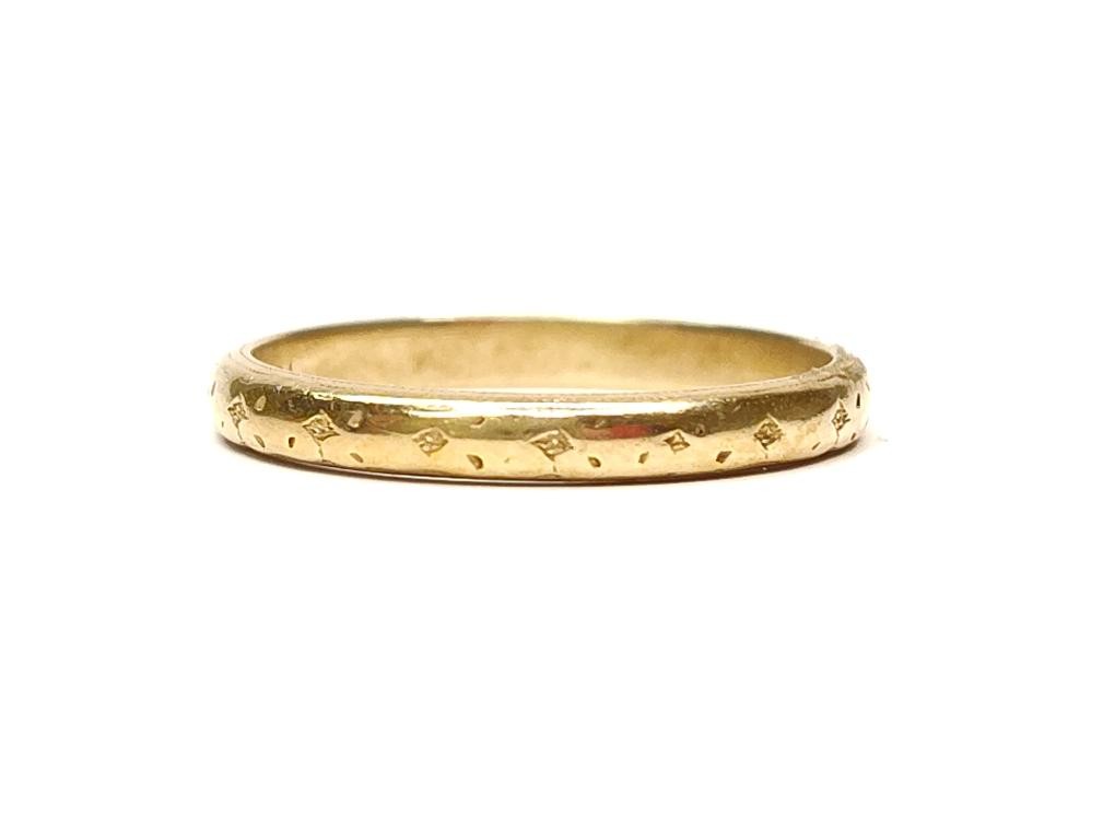 10K Yellow Gold Lady’s Wedding Band 1.95G sz 7.25 (SB1116518)