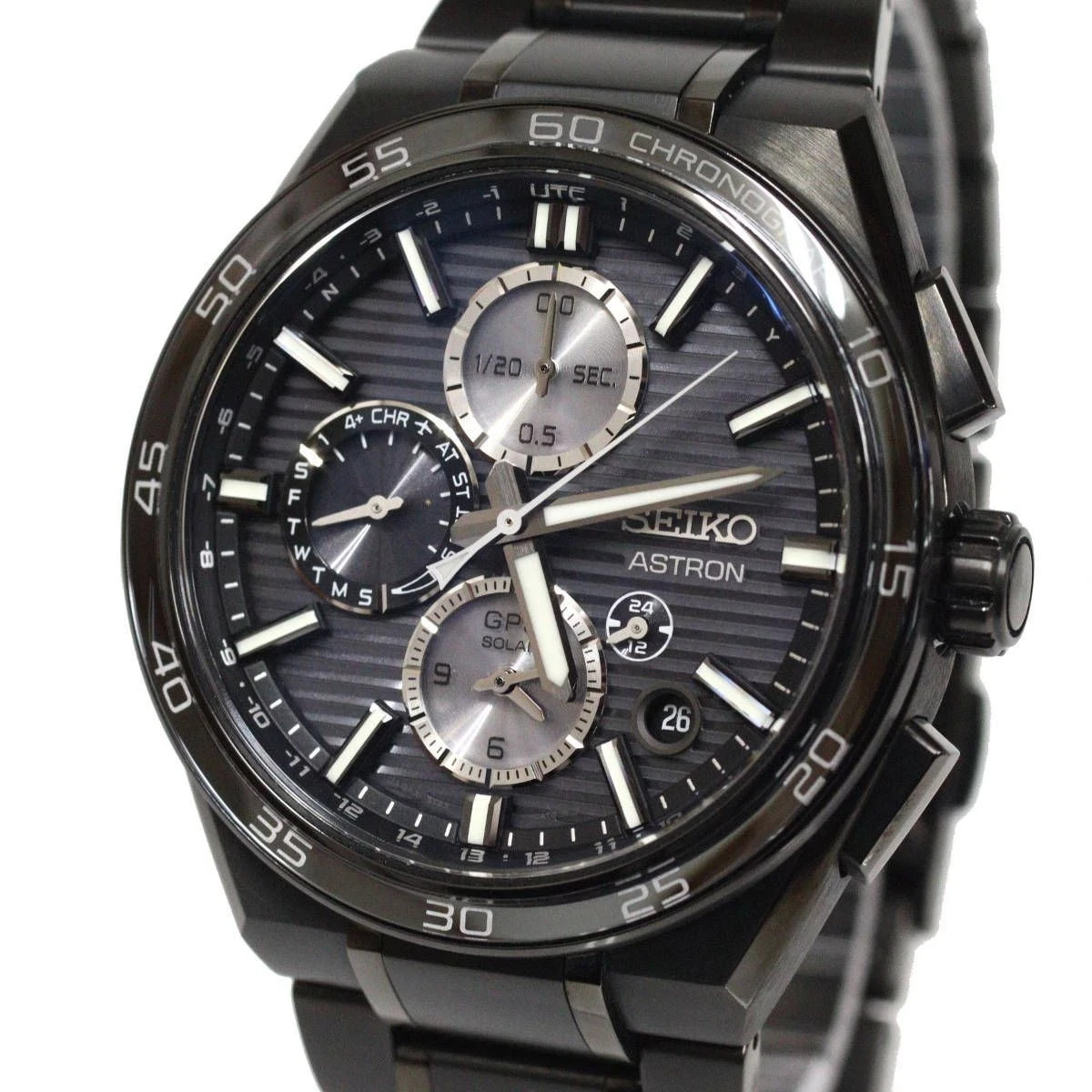 BRAND NEW Seiko Astron SSH179 GPS Solar Chrono Titanium Black 2025