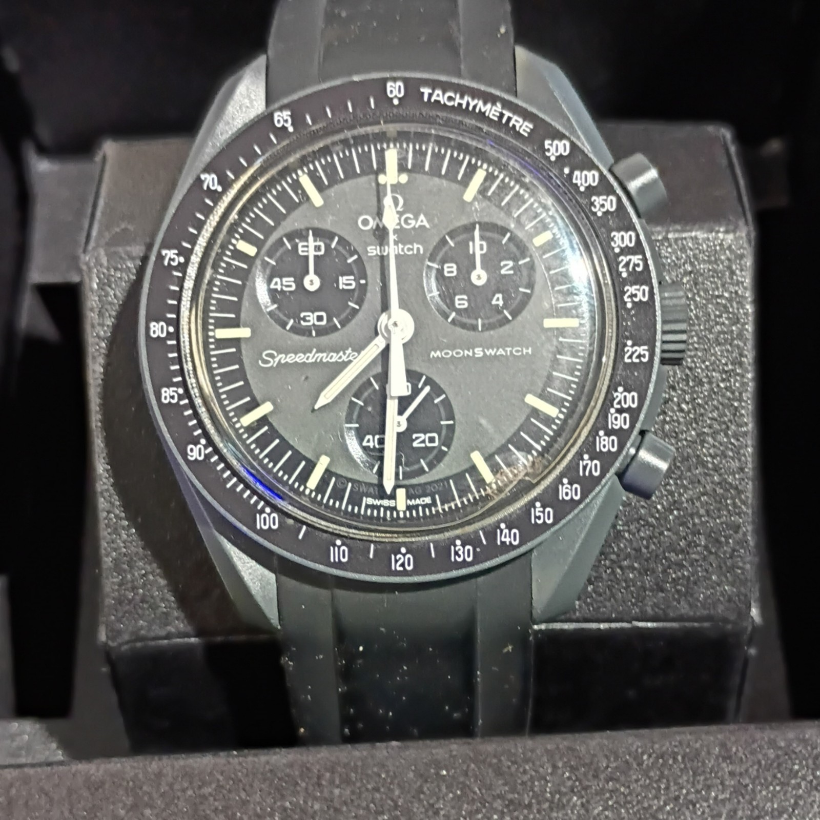 Swatch x Omega MoonSwatch Mission to Mercury 42mm Quartz Chrono w/ Box