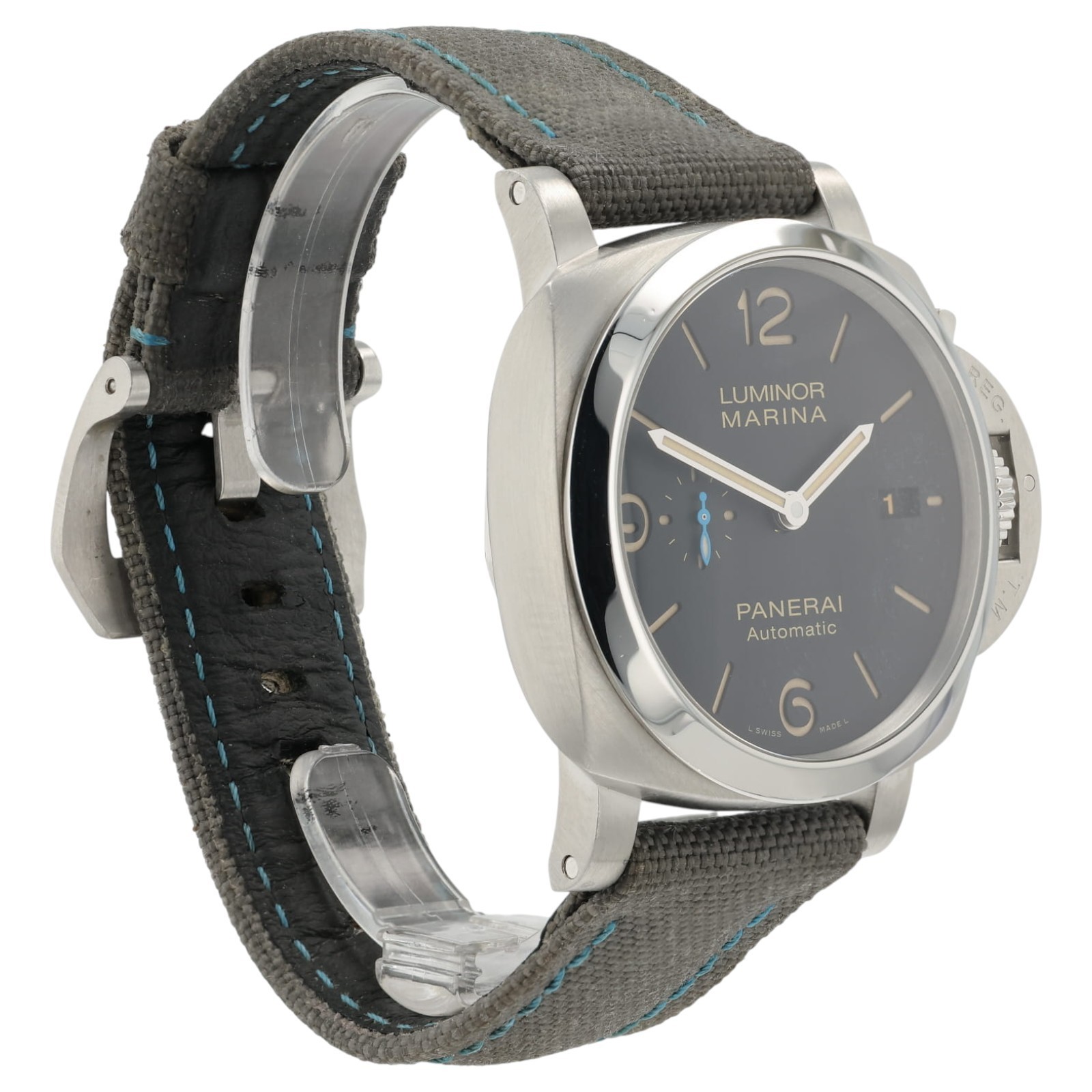 Panerai Luminor Marina 1950 Black Dial Steel 44mm Automatic Mens Watch PAM0132