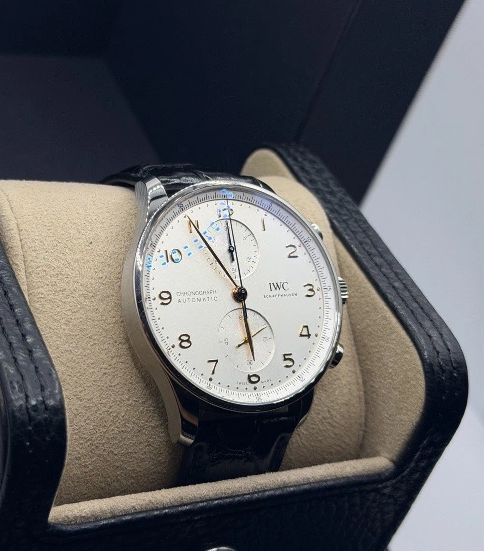 2022 IWC Portuguese Silver Dial Stainless Steel 41mm IW371604 FULLSET W Receipt