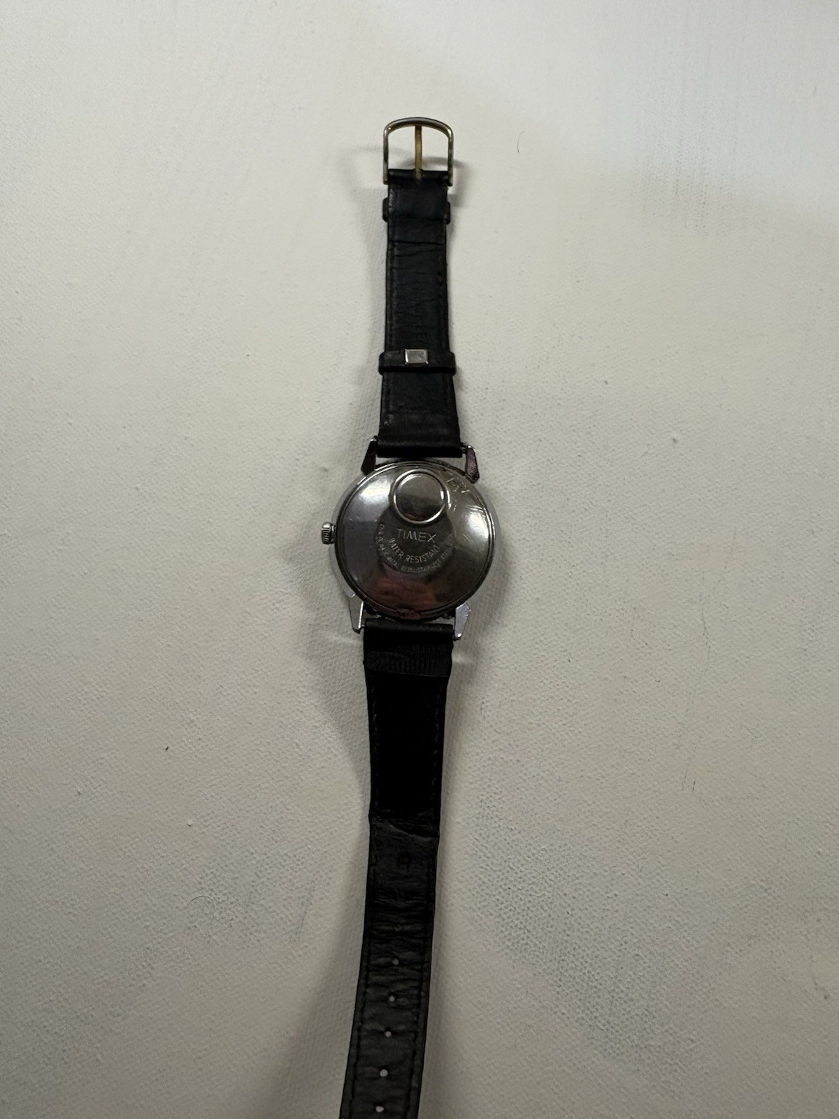 timex electric dynabeat Sliver Tone With Black Band Running With New Battery