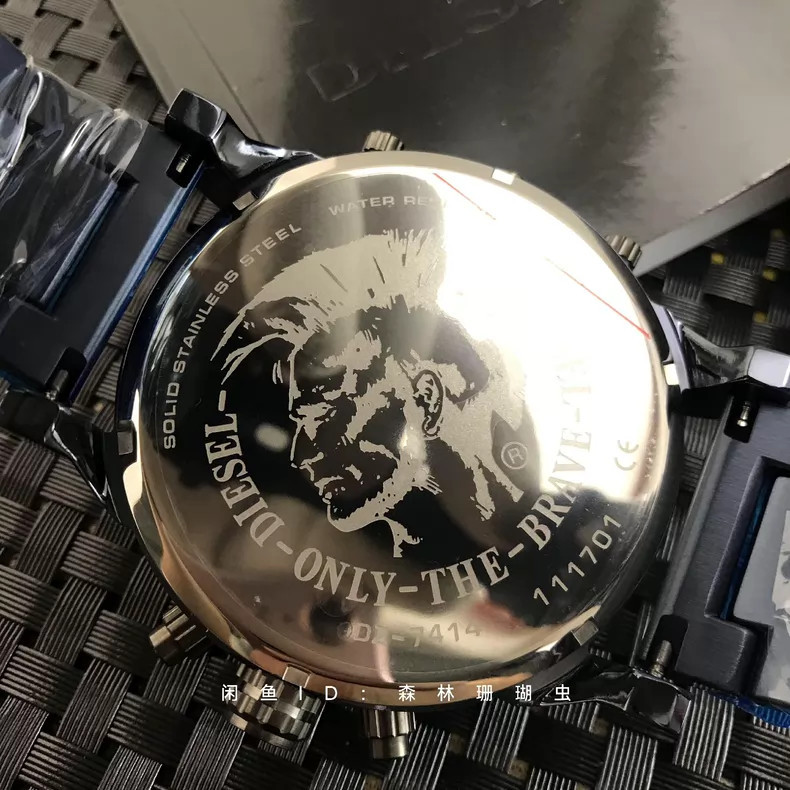 Brand new genuine DZ7414 Mr.Daddy 2.0 Chronograph in blue and grey