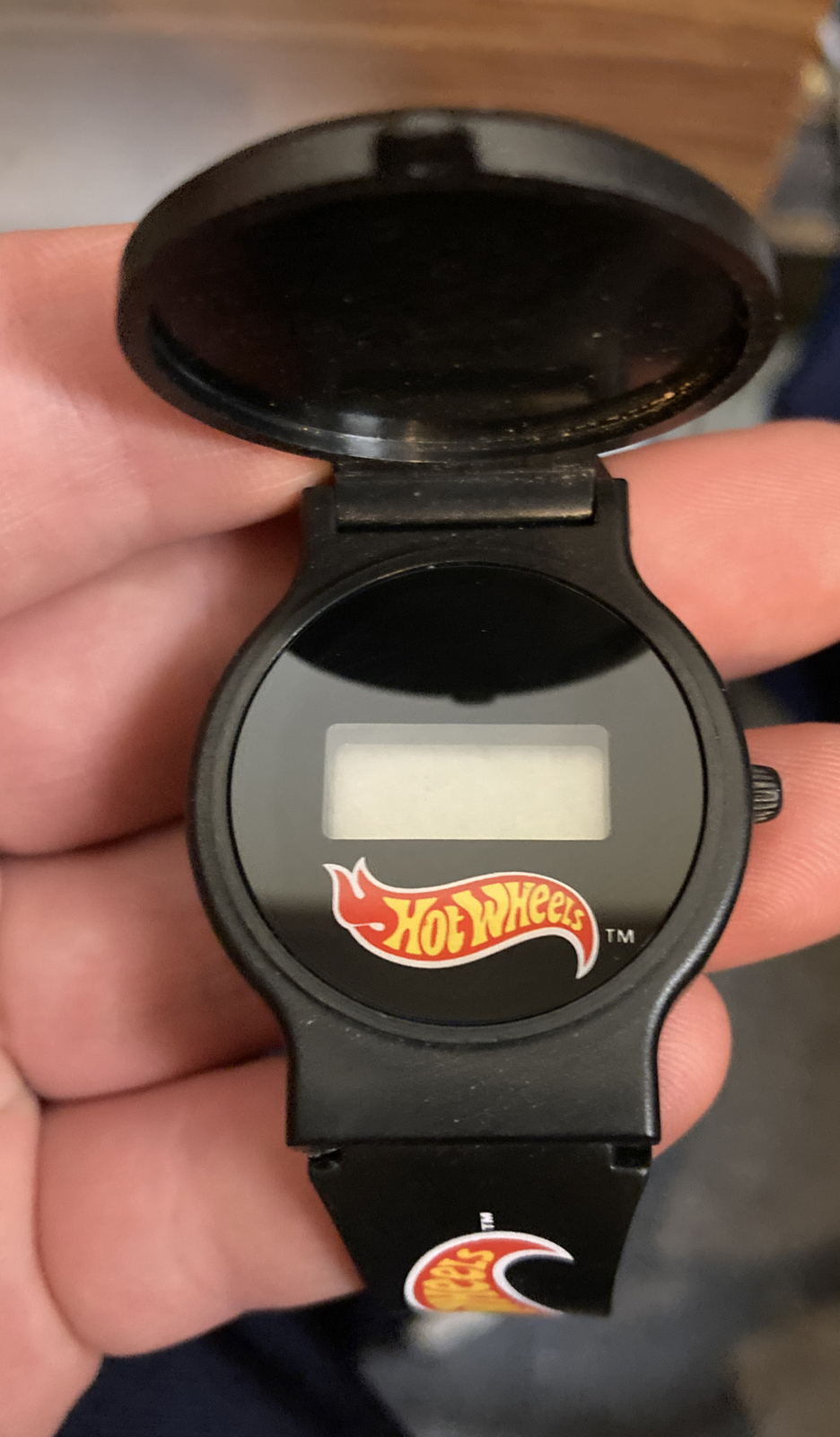 Hot Wheels Digital Watch 1994 Race Hard Finish 1st Bad To The Bone