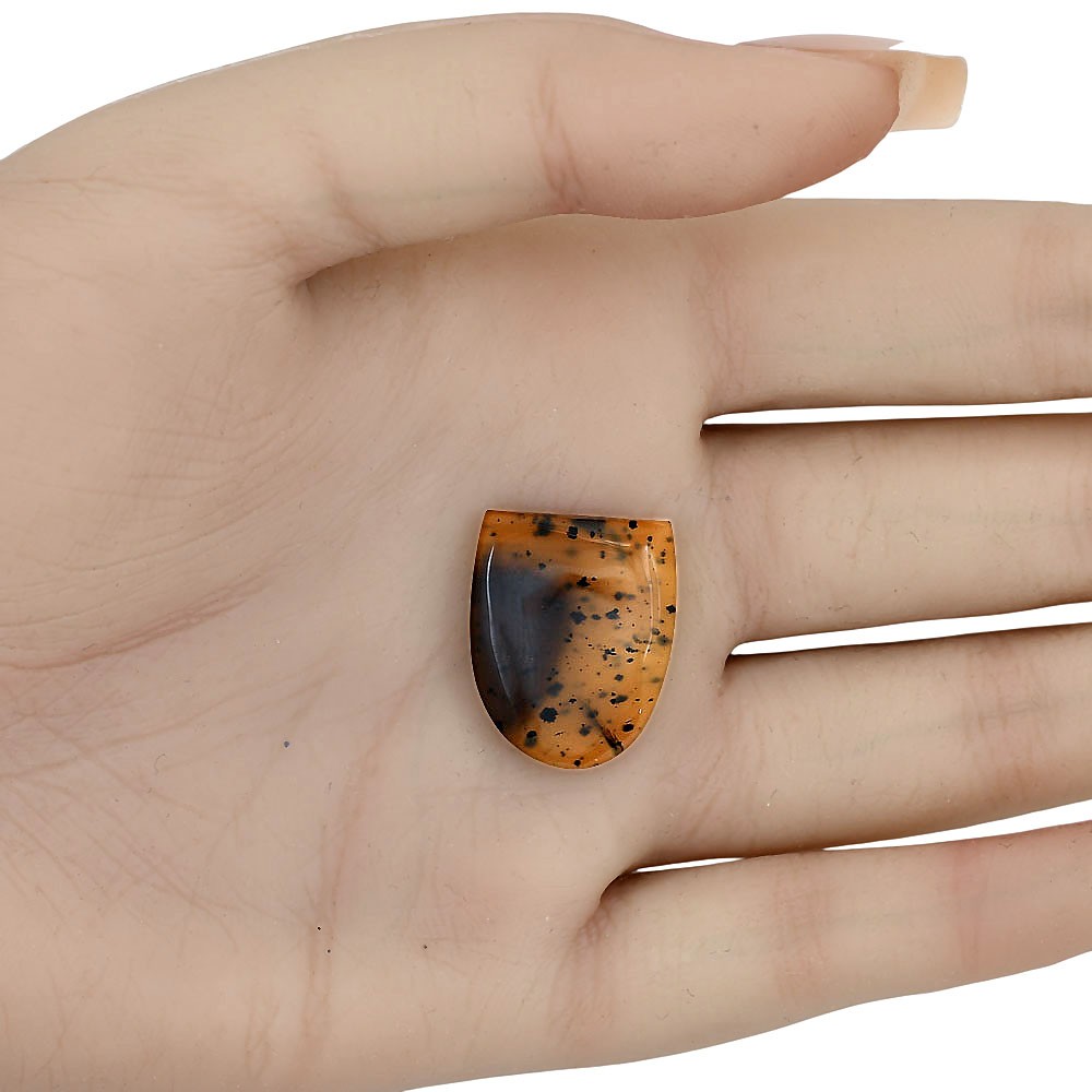 Natural Montana Agate 21.5×17.4×4.3 mm Fancy Shape Polished Gemstone LS03924-40