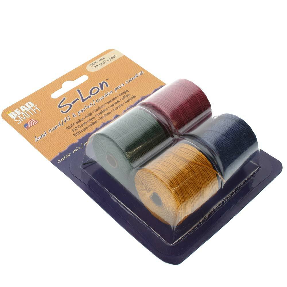S-Lon Bead Cord Diameter .5mm Dark Mix 28575 (4 spool)