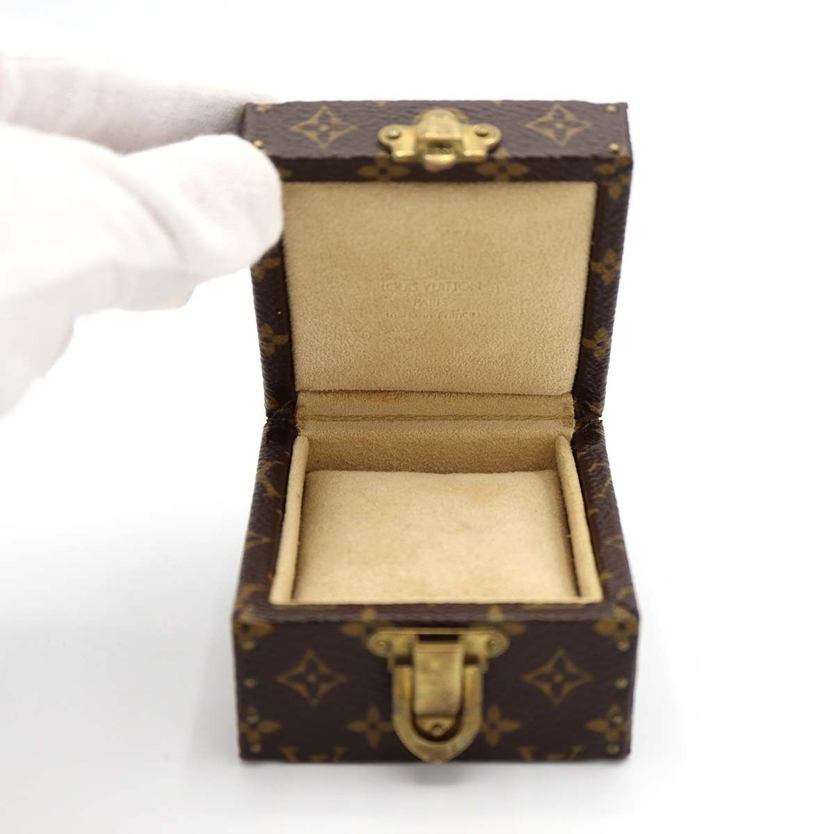 LOUIS VUITTON Monogram Ecline Declaration Jewelry Box M21010 Brown RARE JPN