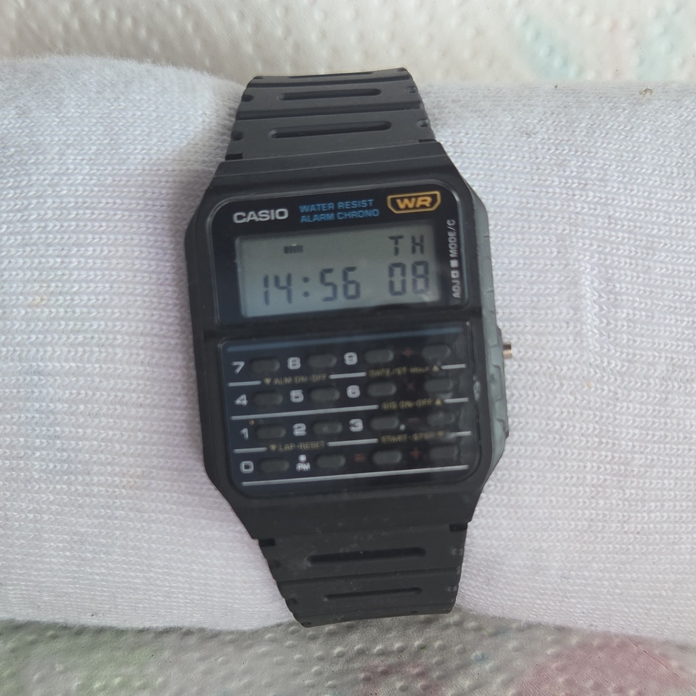 Casio Databank Digital,vintage, Water Resistant Alarm Chronograph Resin Watch