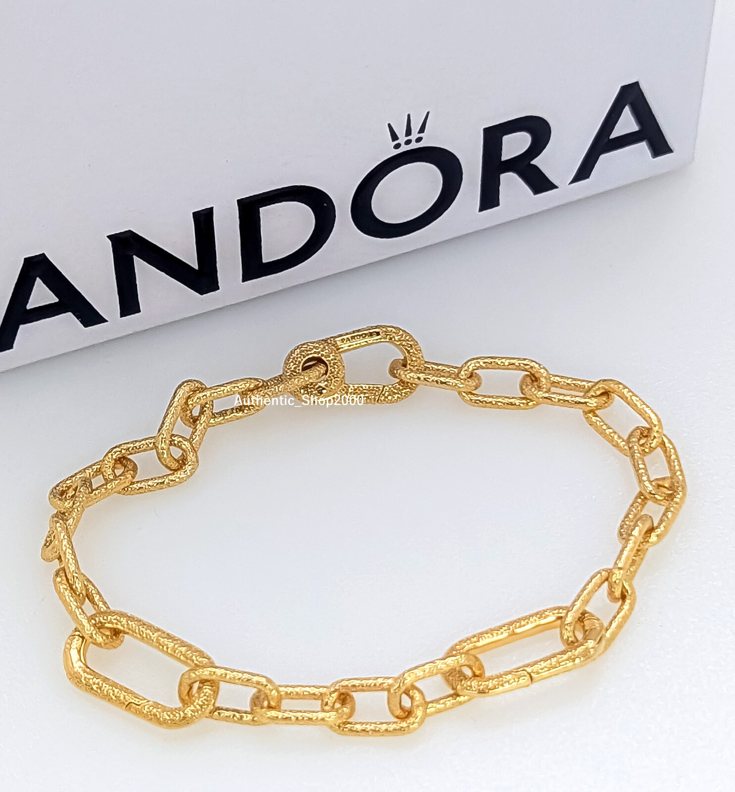 NEW 100% Authentic PANDORA ME 14k Gold Shine S Link Chain Bracelet 563829C00