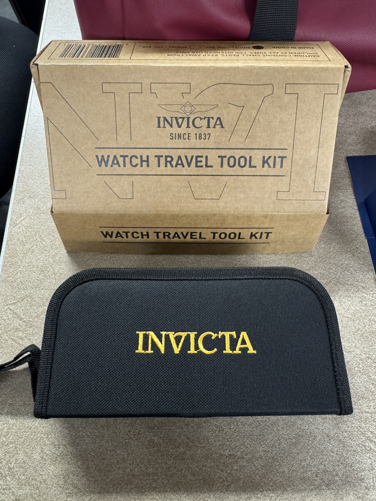 NEW In Box Invicta Travel Watch Repair Tool Kit (ITK-006) Black/Yellow #996