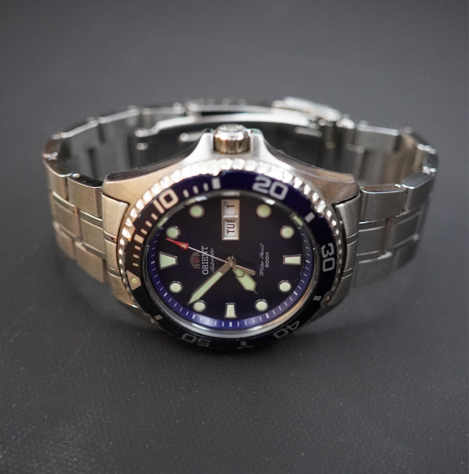 Orient Ray II Automatic Blue Dial Stainless Steel 200M FAA02005D9 Mens Watch