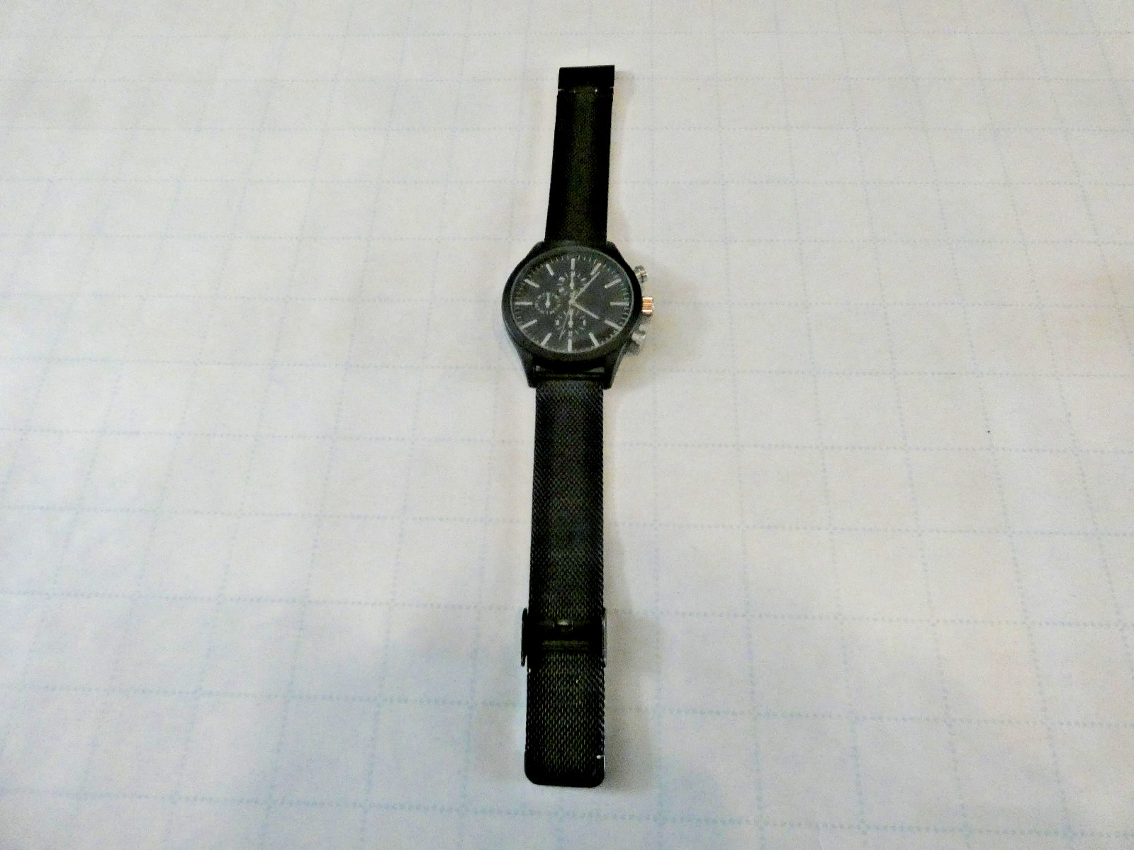 Accutime Watch Corp 4001MWM Black Bezel & Band Watch has a new battery