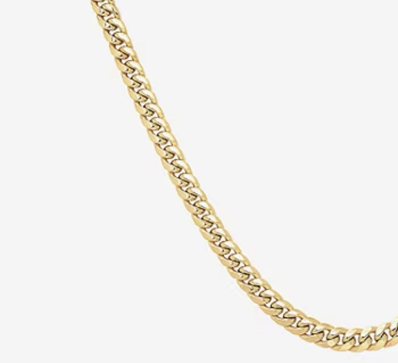 New Made In Italy Men’s Women’s 10k Gold 22 Inch Cuban Chain Necklace 7.2 mm