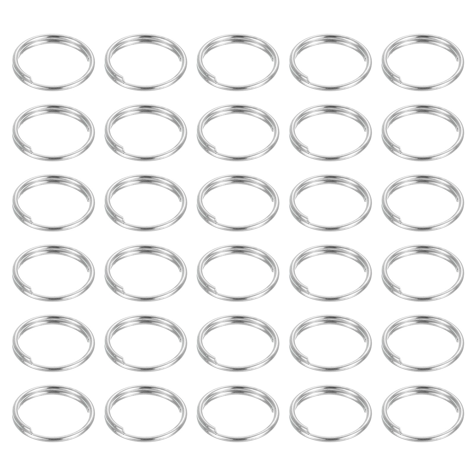 100Pcs 10mm Double Loops Split Rings, Small Round Jump Ring Connector, Silver
