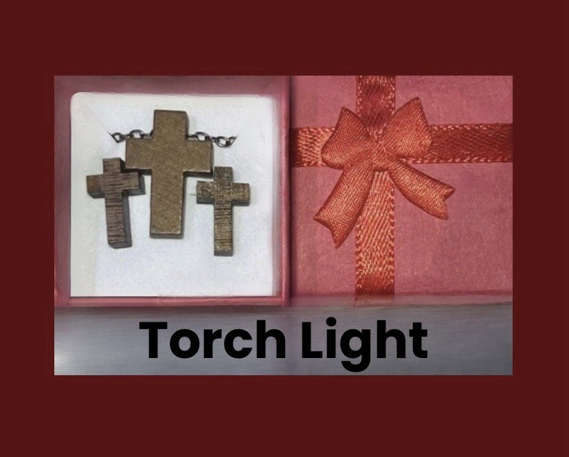 DEAL! Beautiful Walnut Wooden Brown Cross Necklace & Earrings Set + 2 FREE Gifts