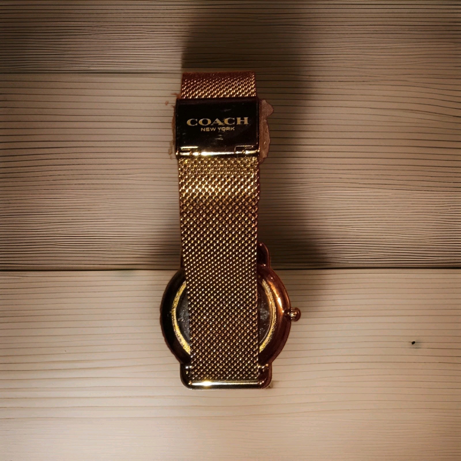 Coach Women’s Elliot Gold Tone Stainless Steel Bracelet Watch