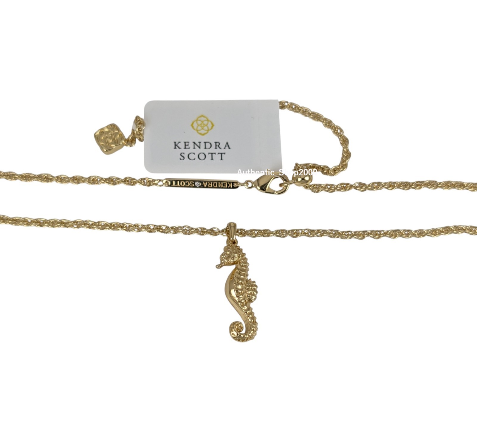 New 100% Authentic KENDRA SCOTT Women’s 710 Gold Seahorse Pendant Necklace